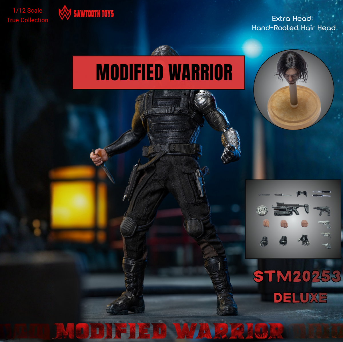 USA Stock) Sawtooth Toys 1/12 Modified Warrior action figure