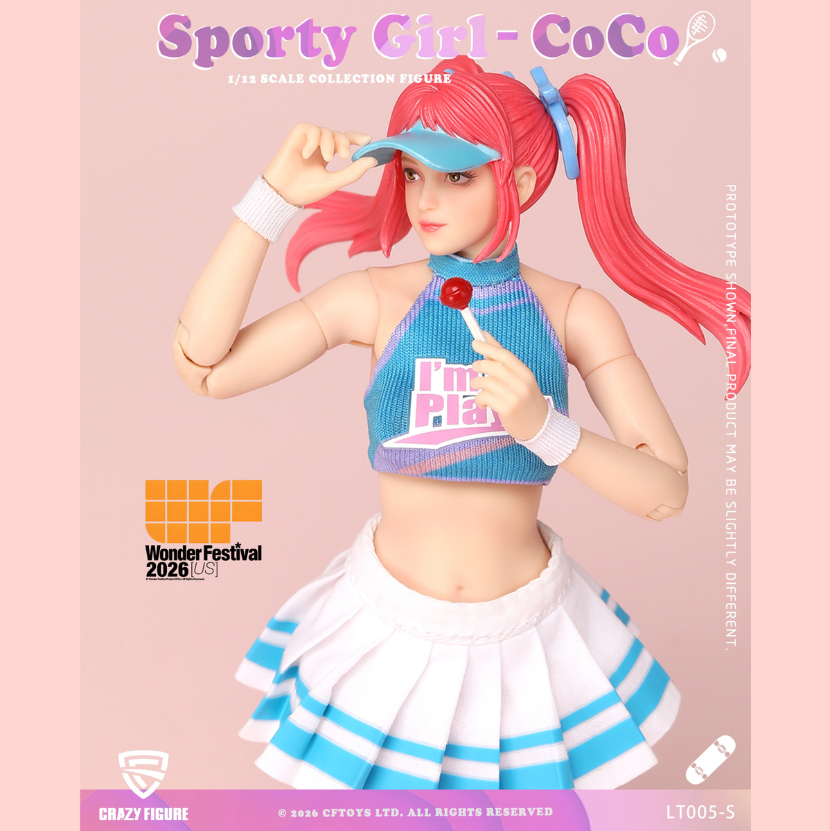 Preorder) Crazyfigure 1/12 Sporty Girl CoCo WF US Exclusive action