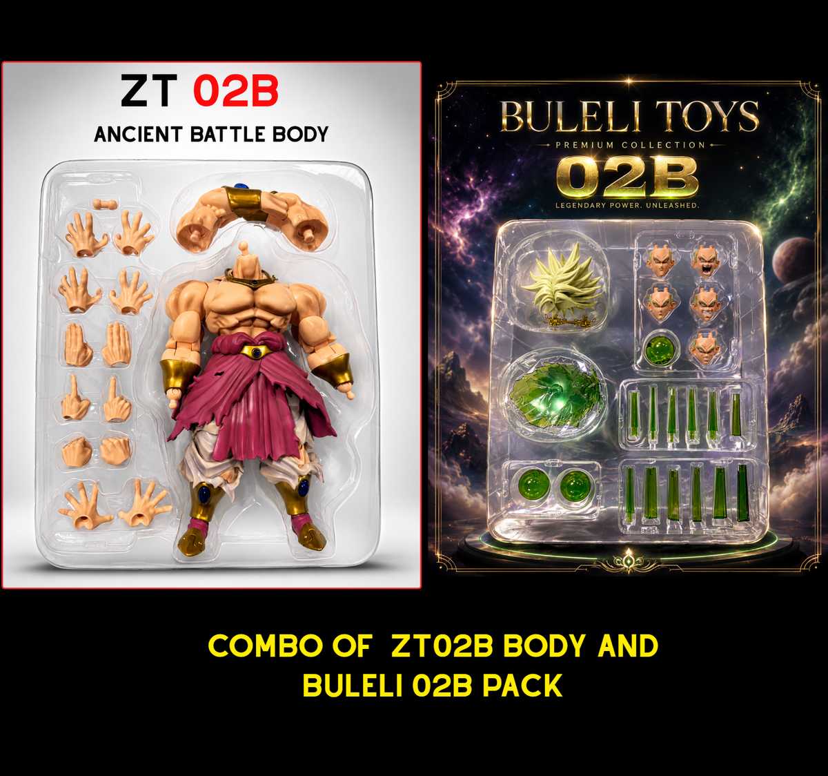 USA Stock) ZT STUDIO ANCIENT WARRIOR FIGURE ZT02-B and Buleli Toys