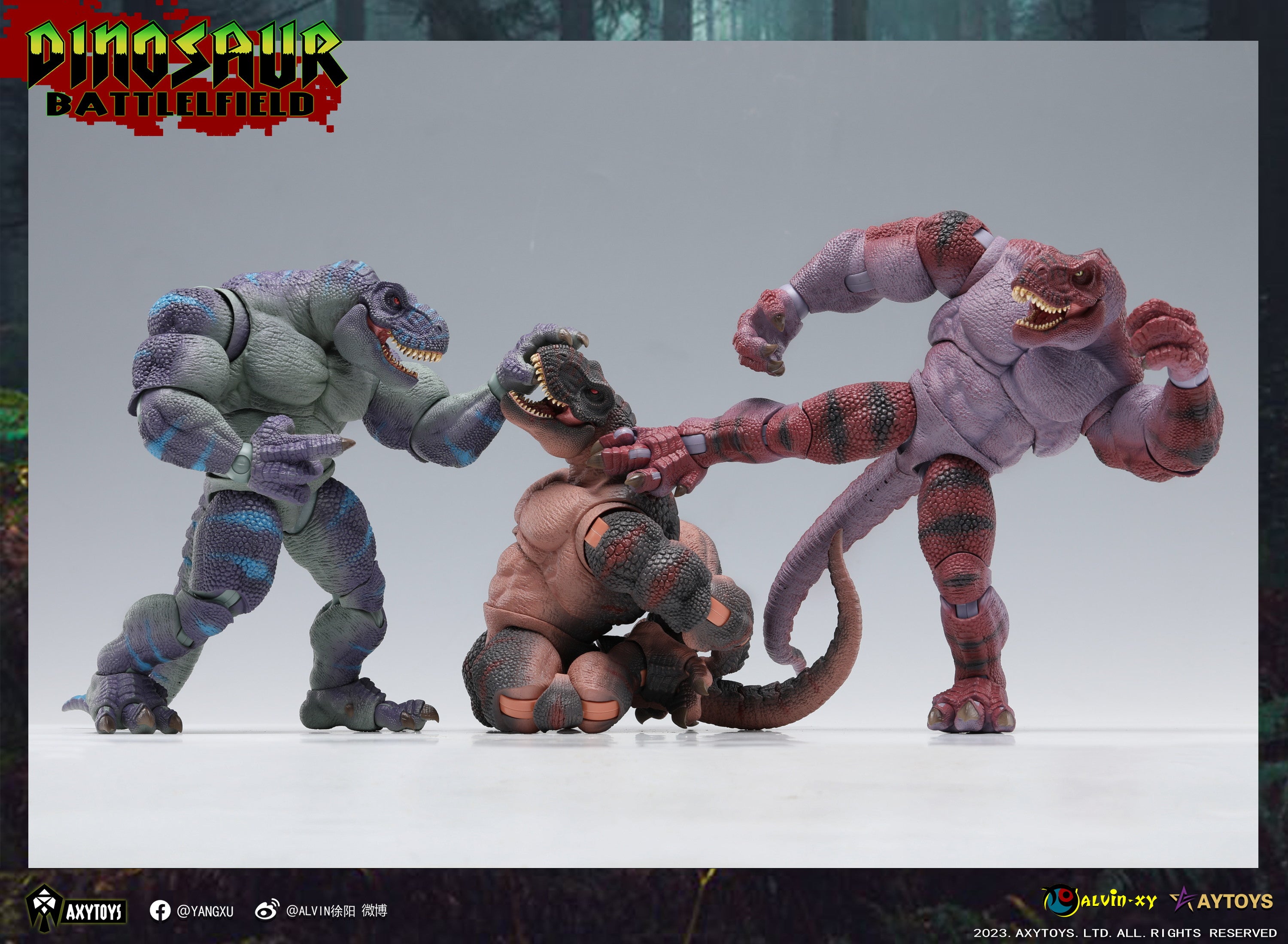 Preorder) Axytoys 1/12 Dinosaur Battlefield King Tyrannosaurus