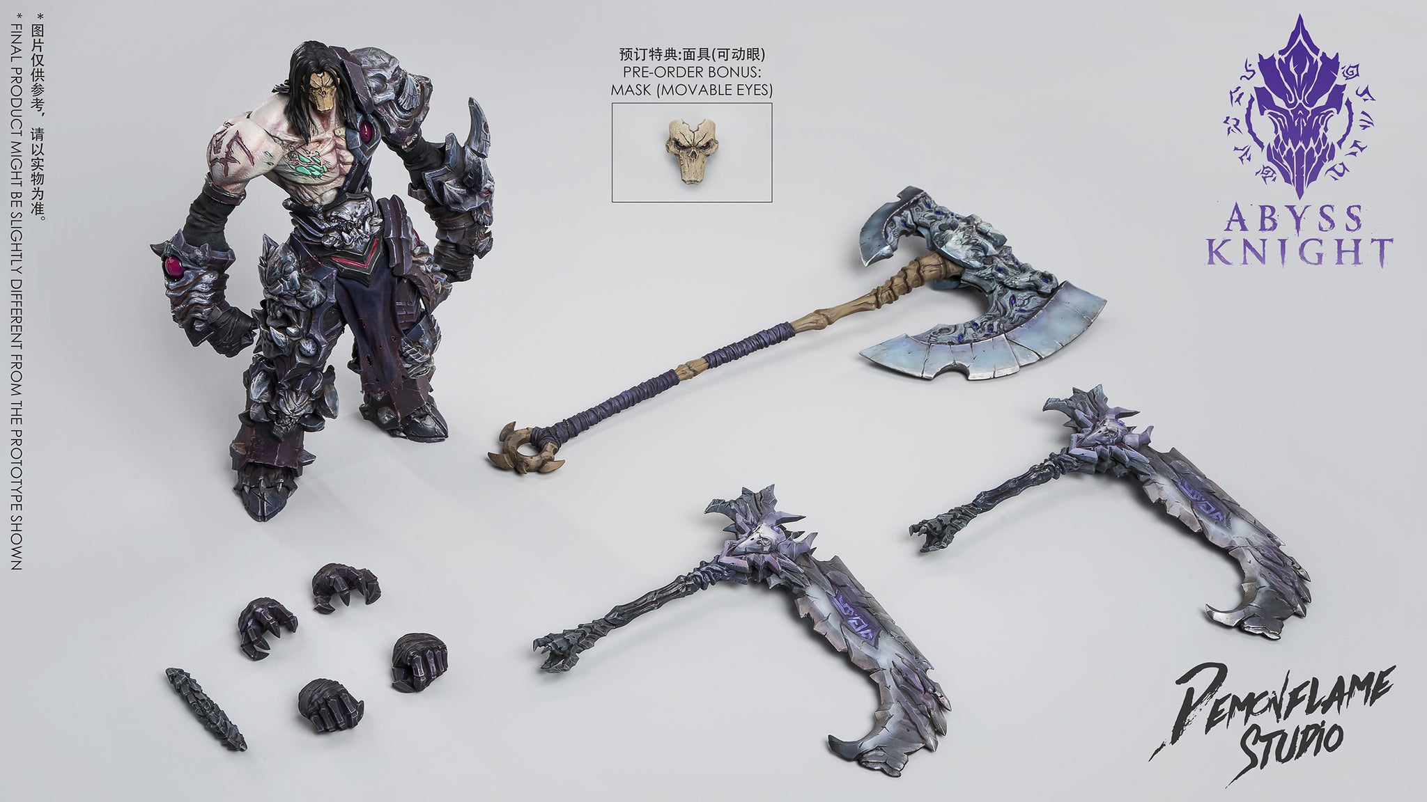 Preorder) Demon Flame Studio x Vtoys 1/12 Abyss Knight figure and