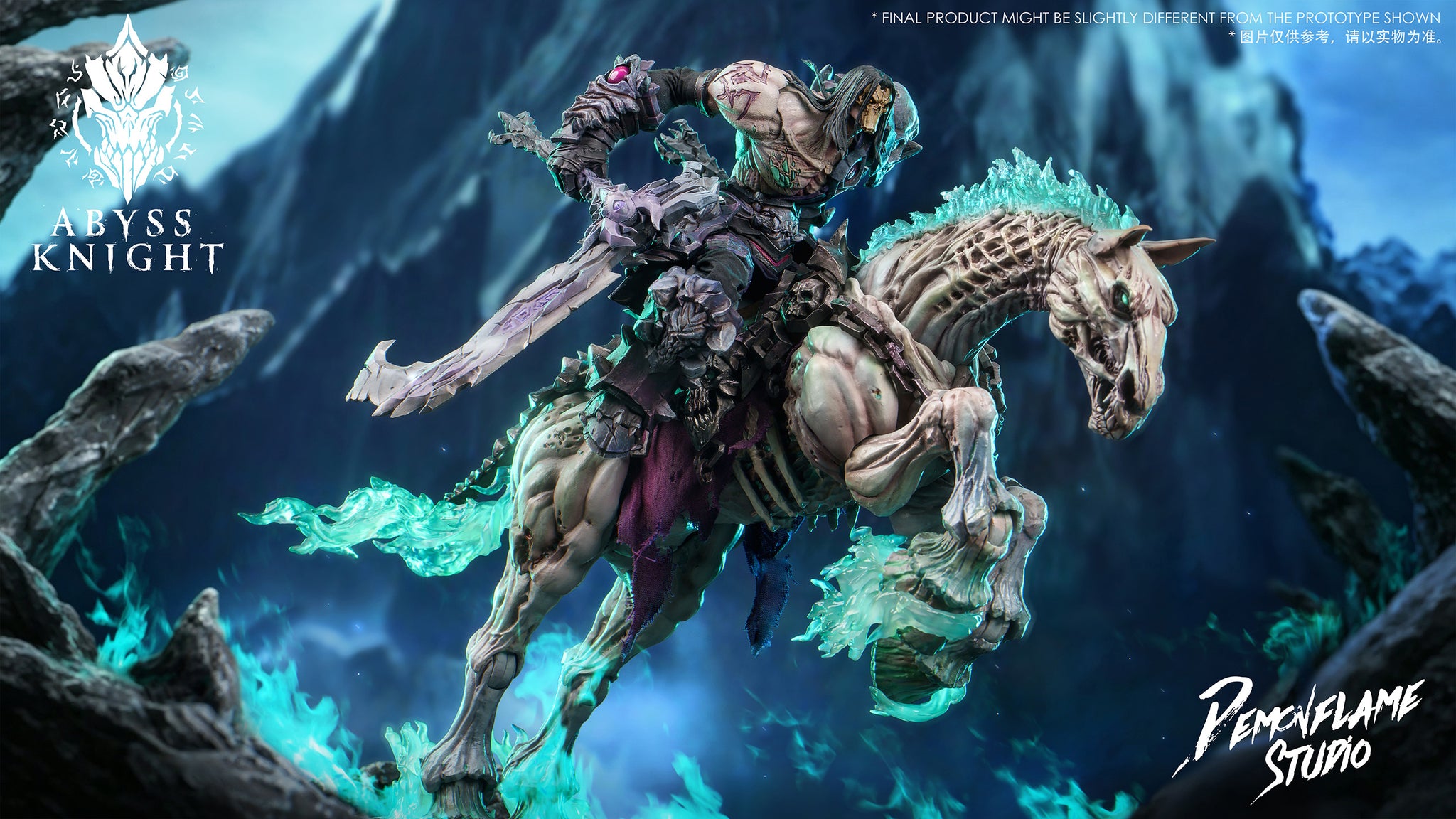 Preorder) Demon Flame Studio x Vtoys 1/12 Abyss Knight figure and