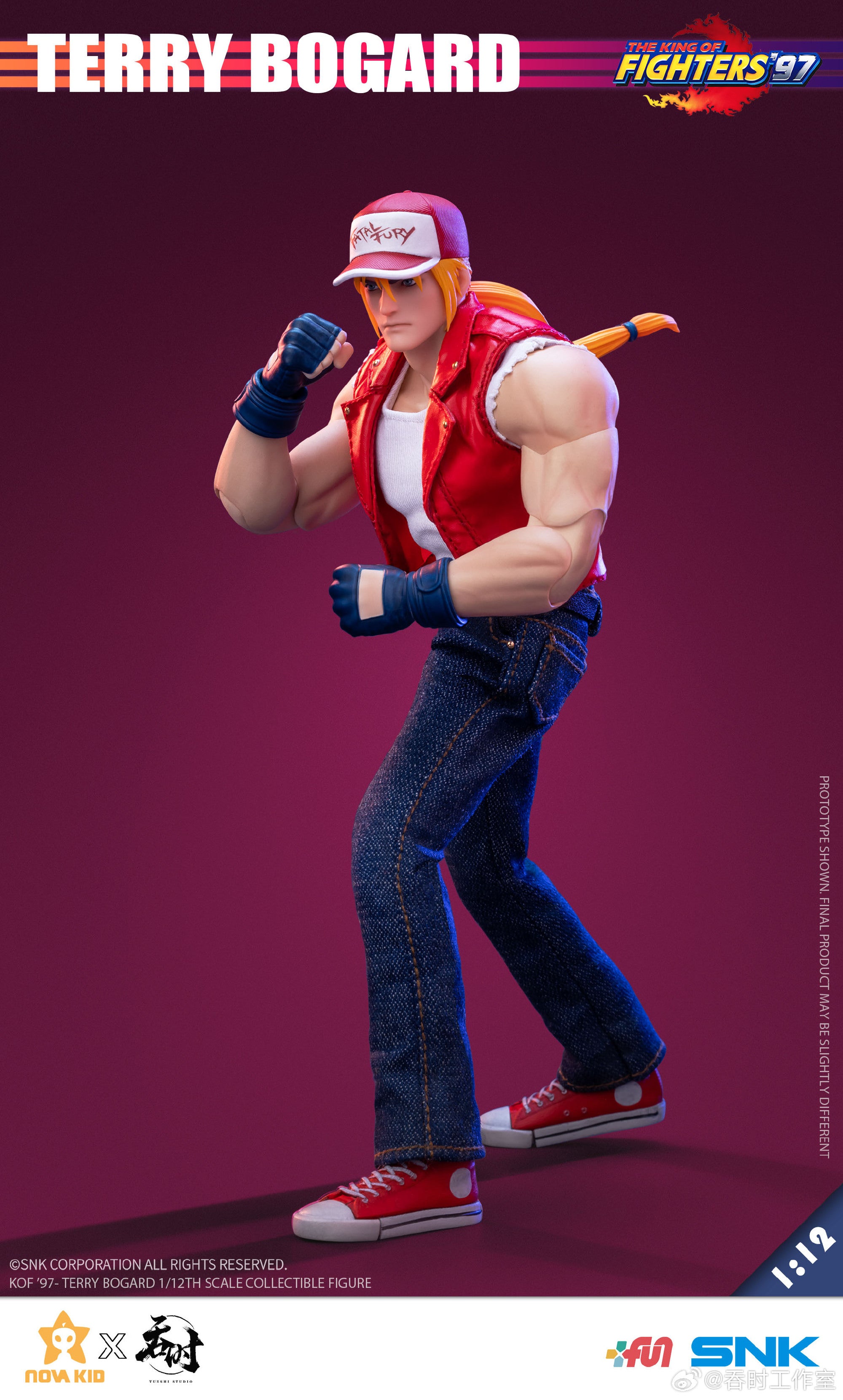 Tunshi studioキングオブファイターズ テリーボガード1/12 USA Stock) Tunshi Studio The King of Fighter 1/12 Terry cloth