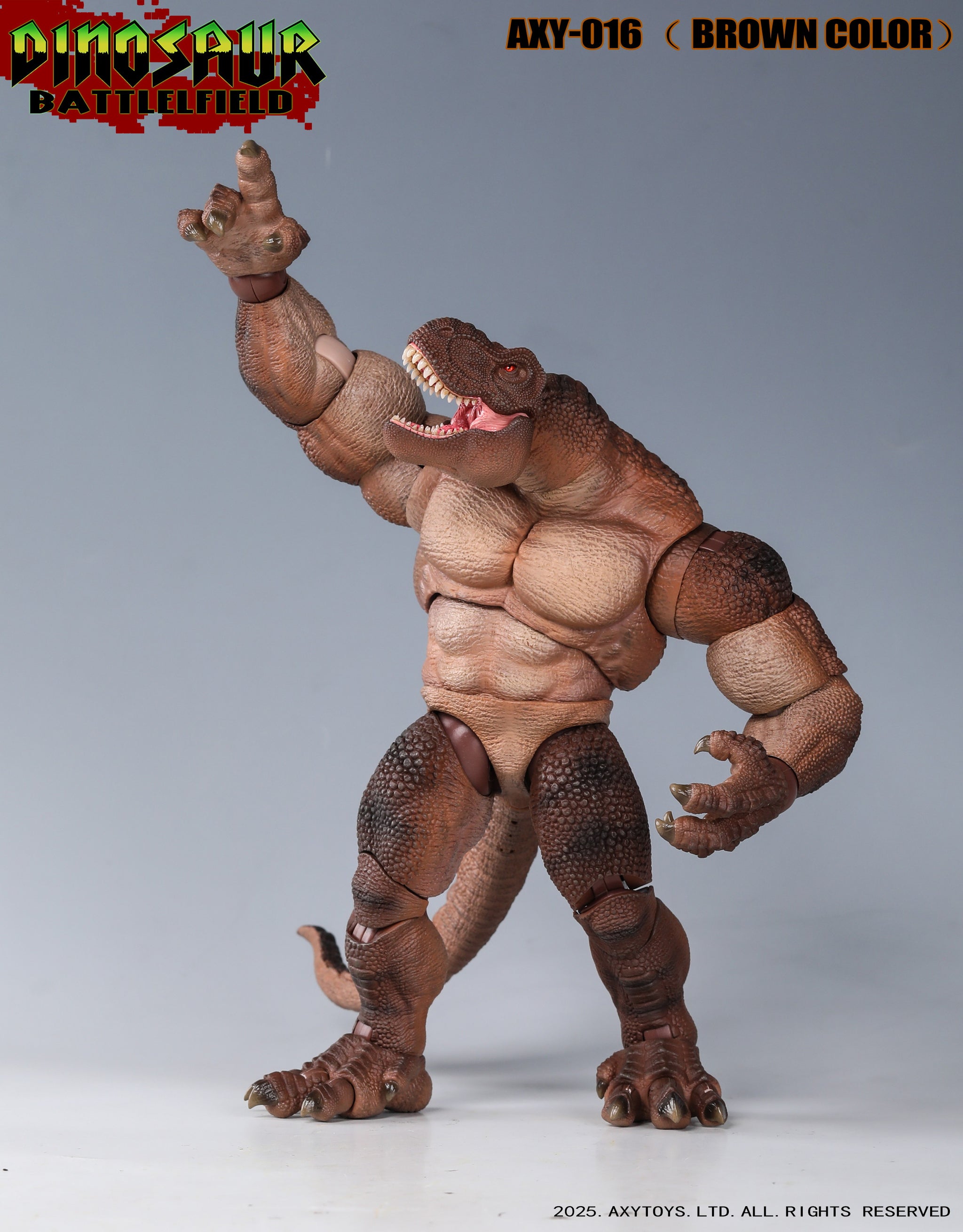 【開封】dinosaur battlelfield フィギュア Preorder) Axytoys 1/9 Dinosaur Battlefield T-rex aciotn figure