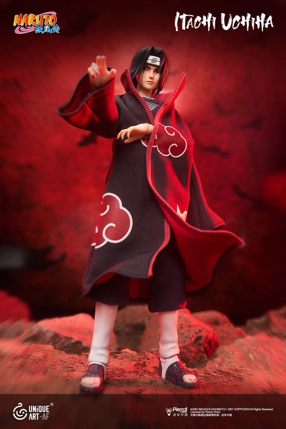 その他 ITACHI Preorder) Unique Art 1/12 Official Licensed Naruto Itachi Uchiha