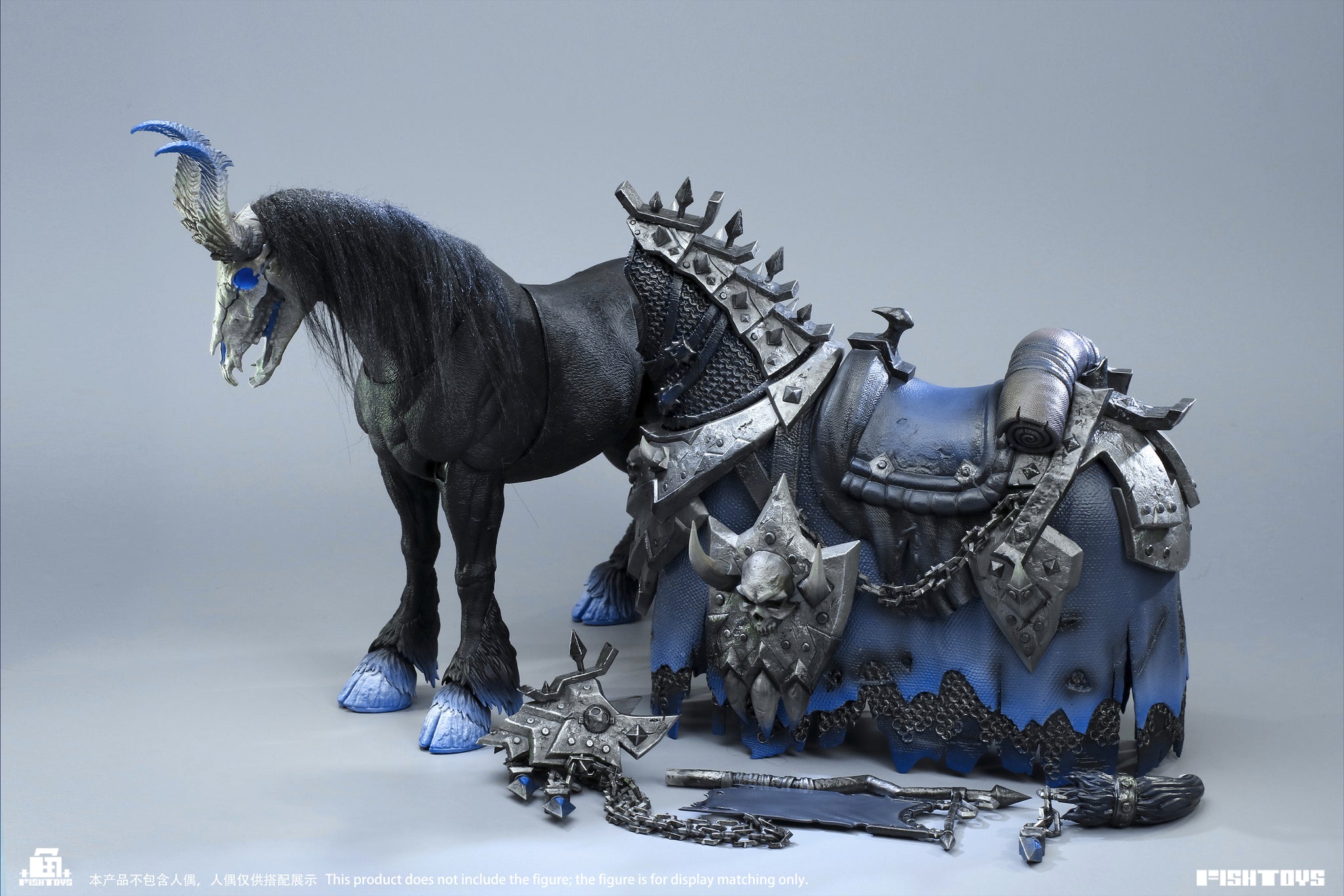 FISHTOYS HORSE 1/12 黒馬 フィギュア Preorder) Fish Toys 1/12 Nightmare Horse mount and armor set