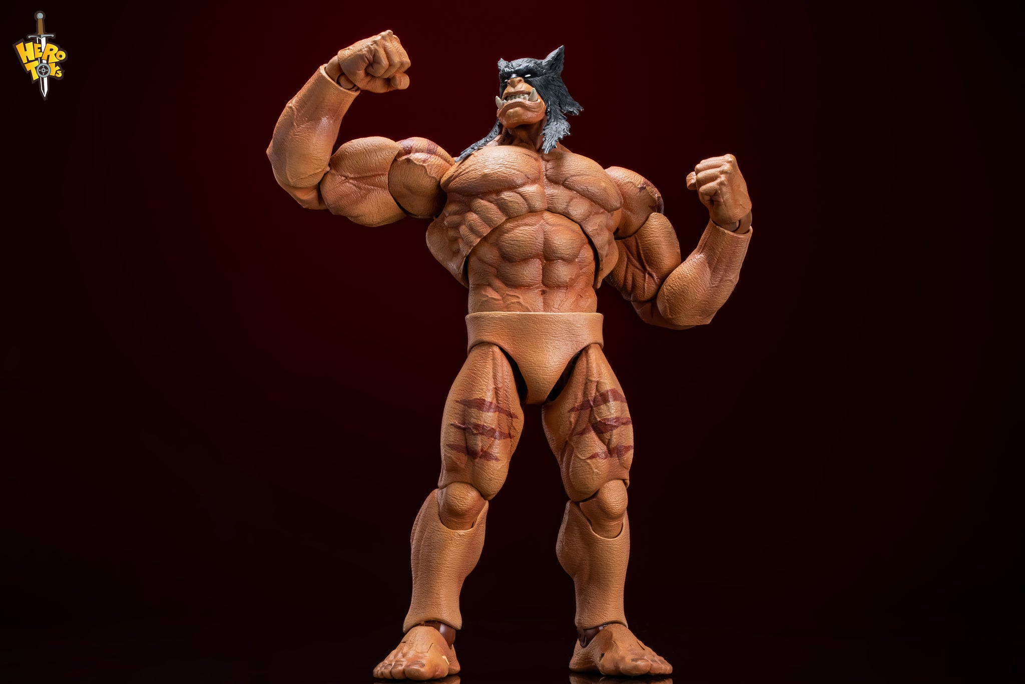 Preorder) Hero Toys 1/10 Tribal Hunter Orc tracker and war bear