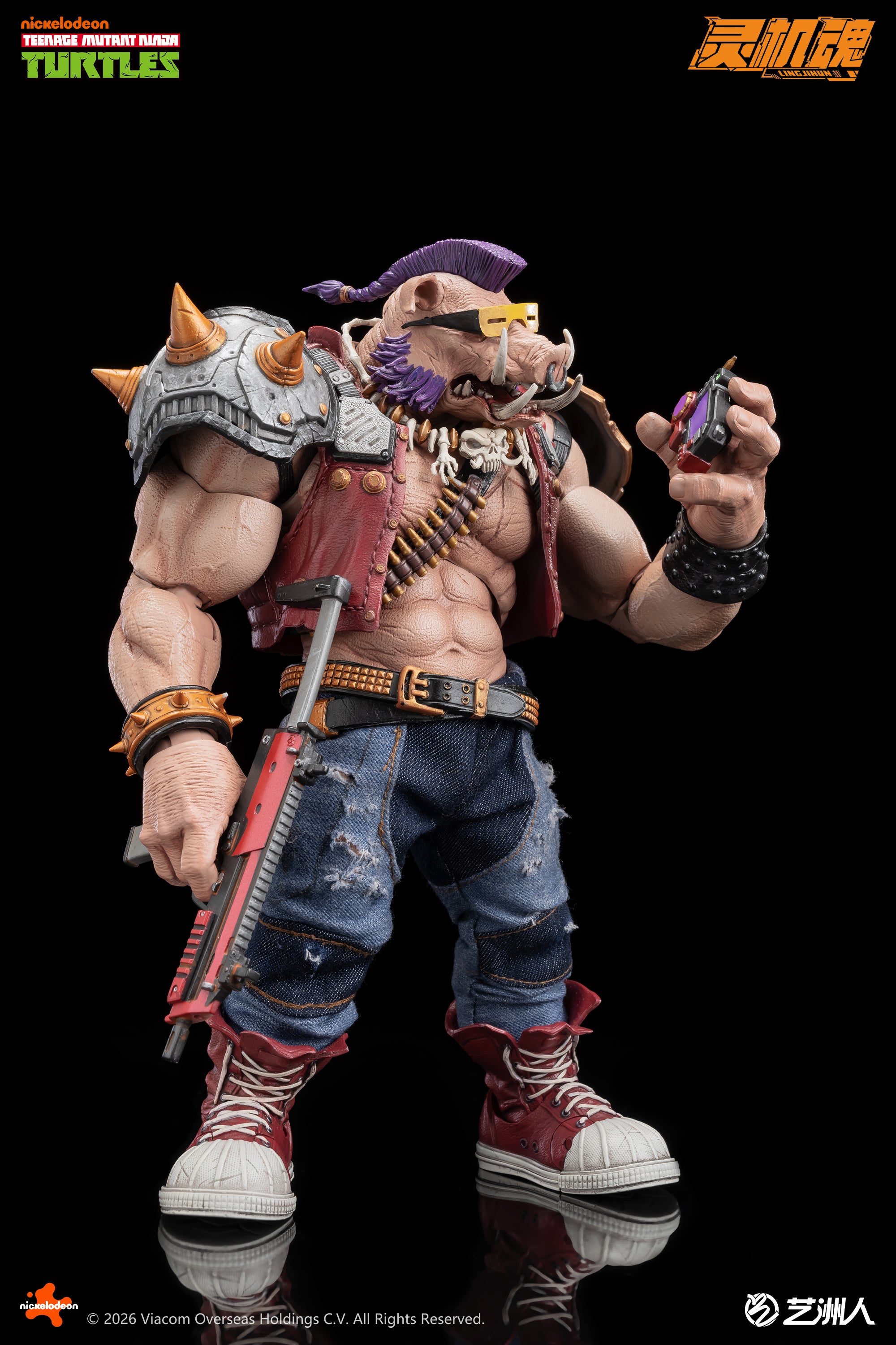 Preorder) Lingjihun Official Licensed TMNT 1/12 Rocksteady and