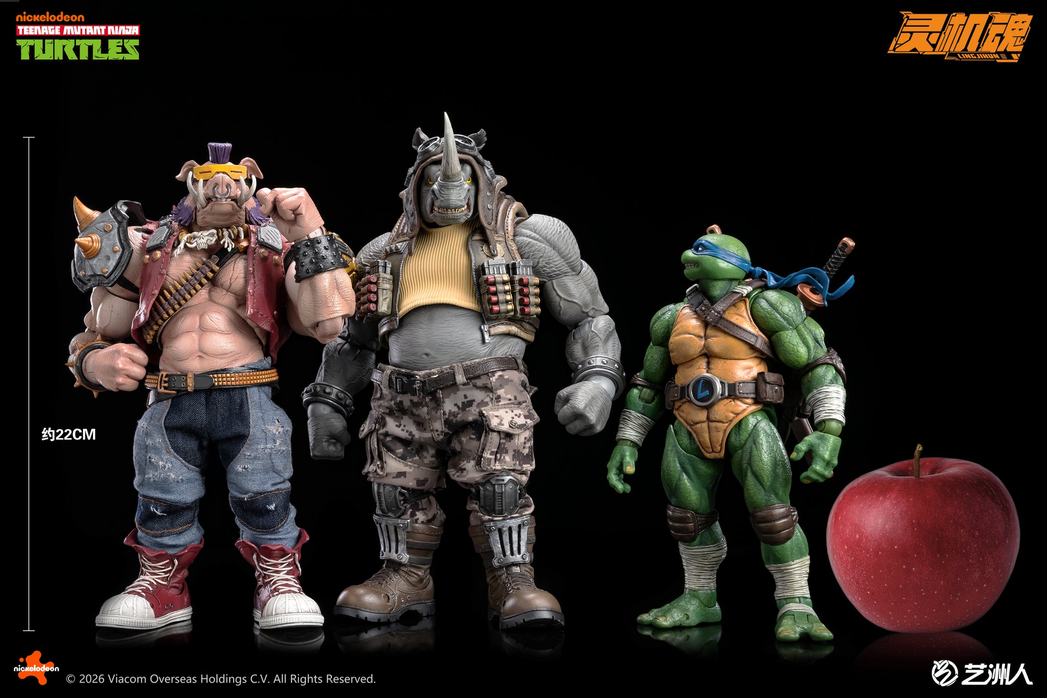 Preorder) Lingjihun Official Licensed TMNT 1/12 Rocksteady and