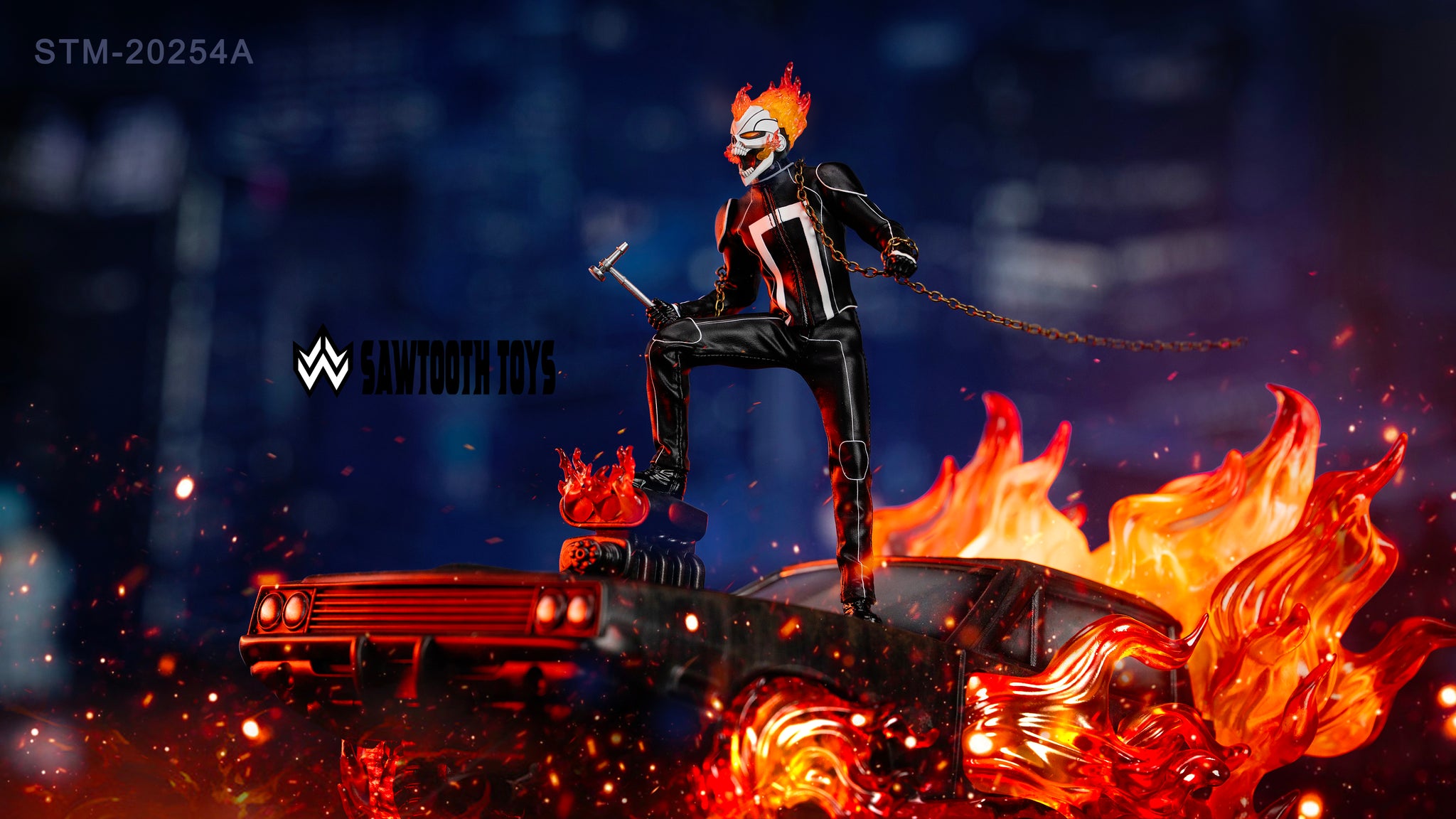 Preorder) Sawtooth Toys 1/12 Flame Knight figure and Charger