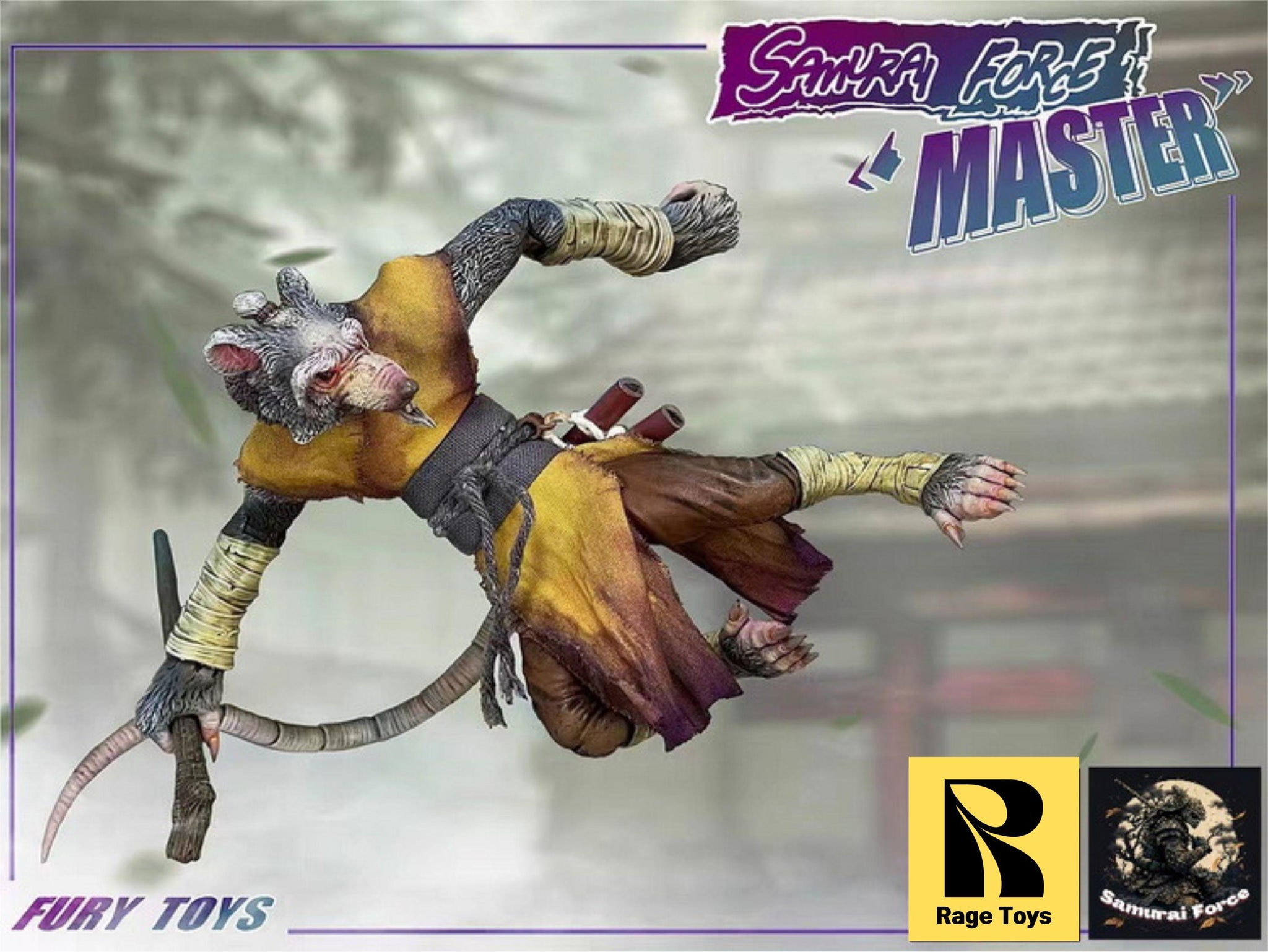 USA Stock) Rage Toys 1/12 Samurai Force Wave 2 The Master action