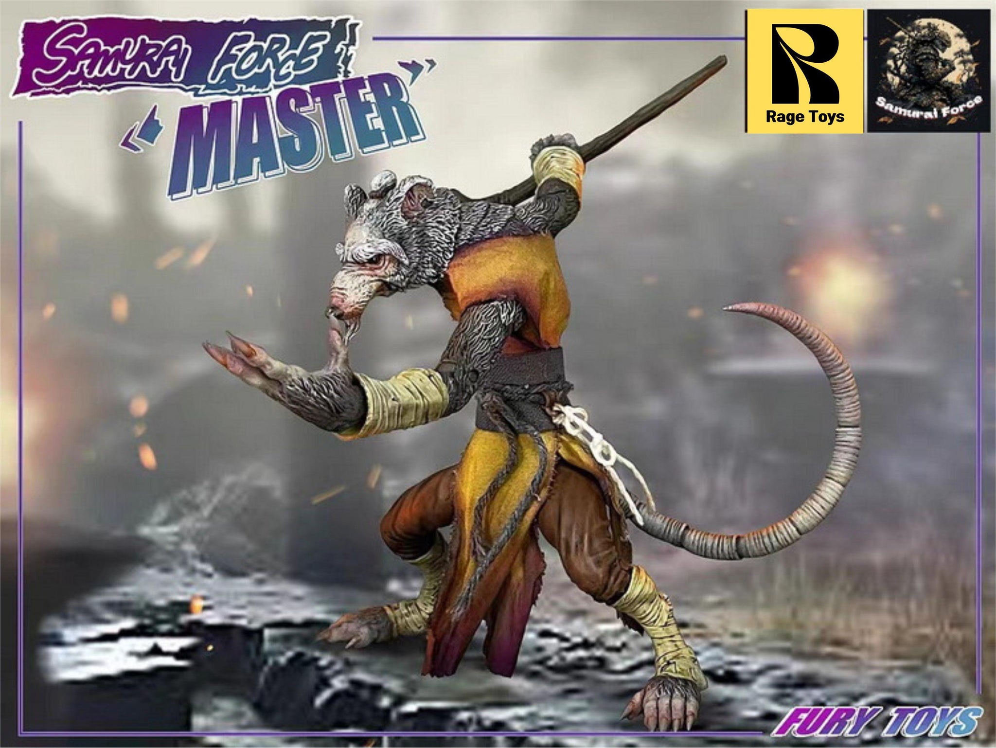 USA Stock) Rage Toys 1/12 Samurai Force Wave 2 The Master action