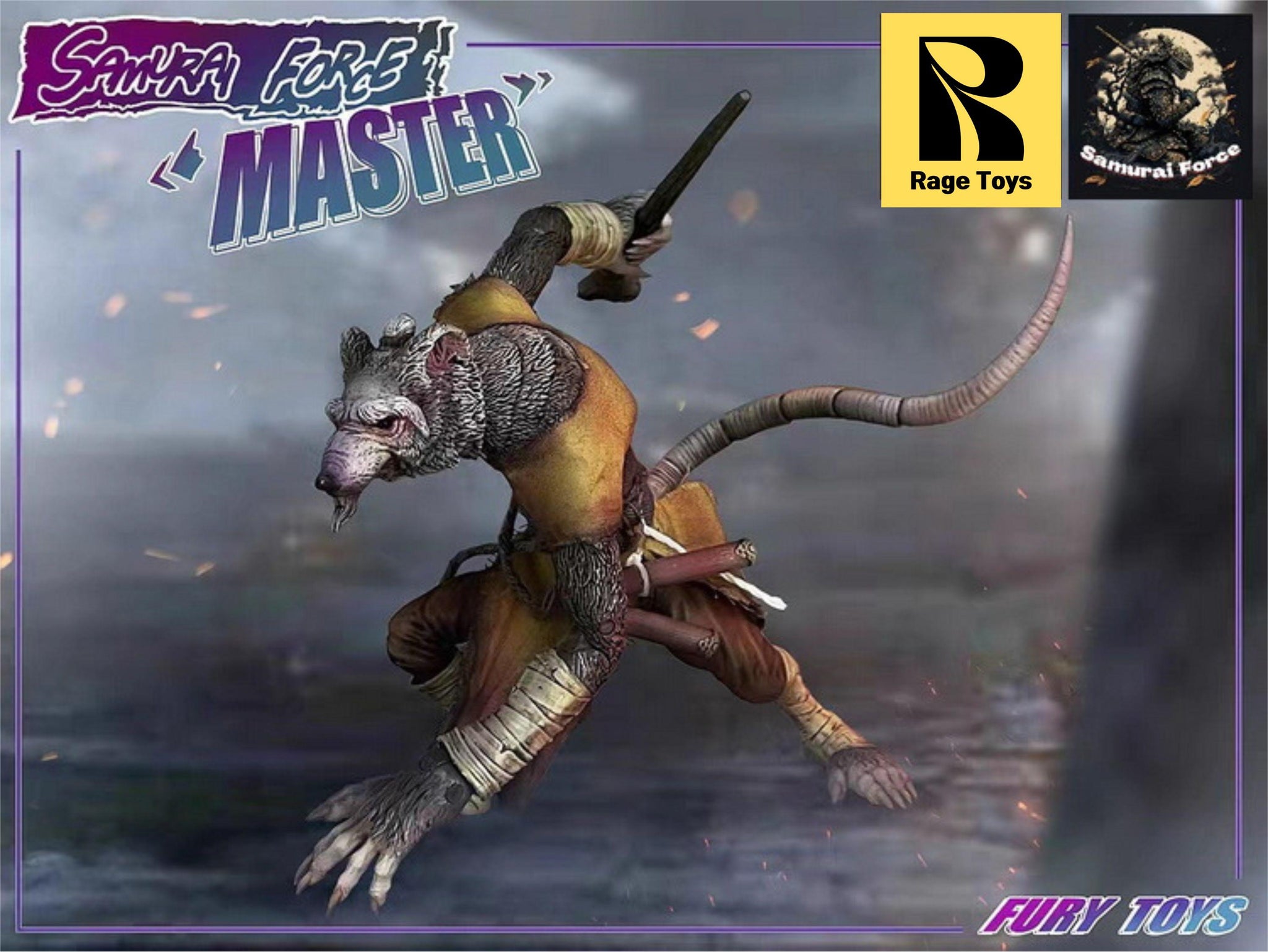 USA Stock) Rage Toys 1/12 Samurai Force Wave 2 The Master action