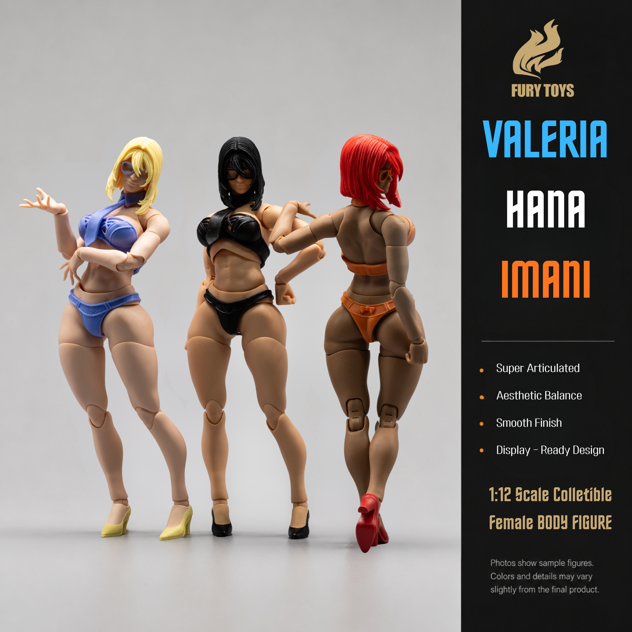 Rerelease Preorder ) FURY TOYS 1/12 Female Body figure Valeria