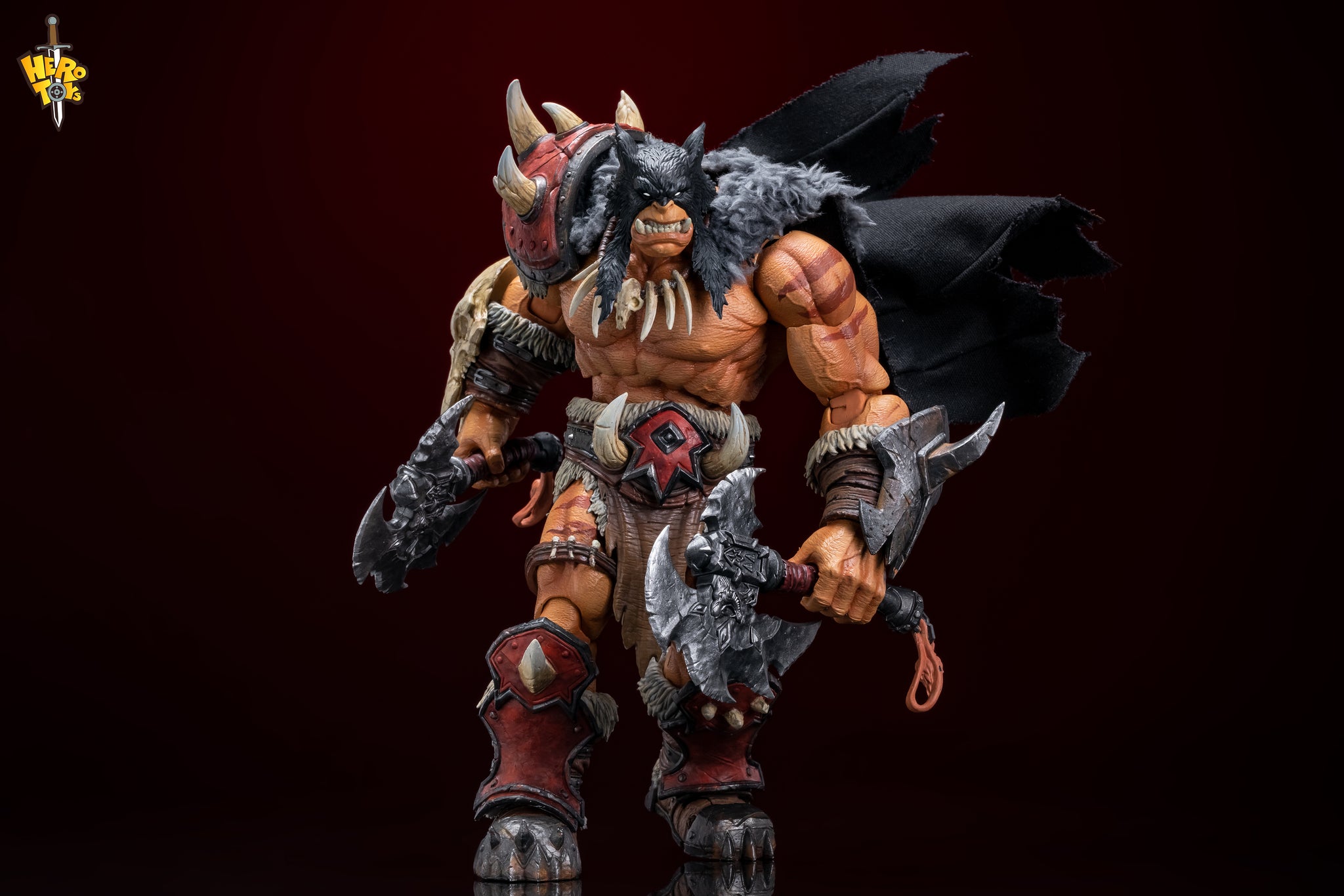 Preorder) Hero Toys 1/10 Tribal Hunter Orc tracker and war bear