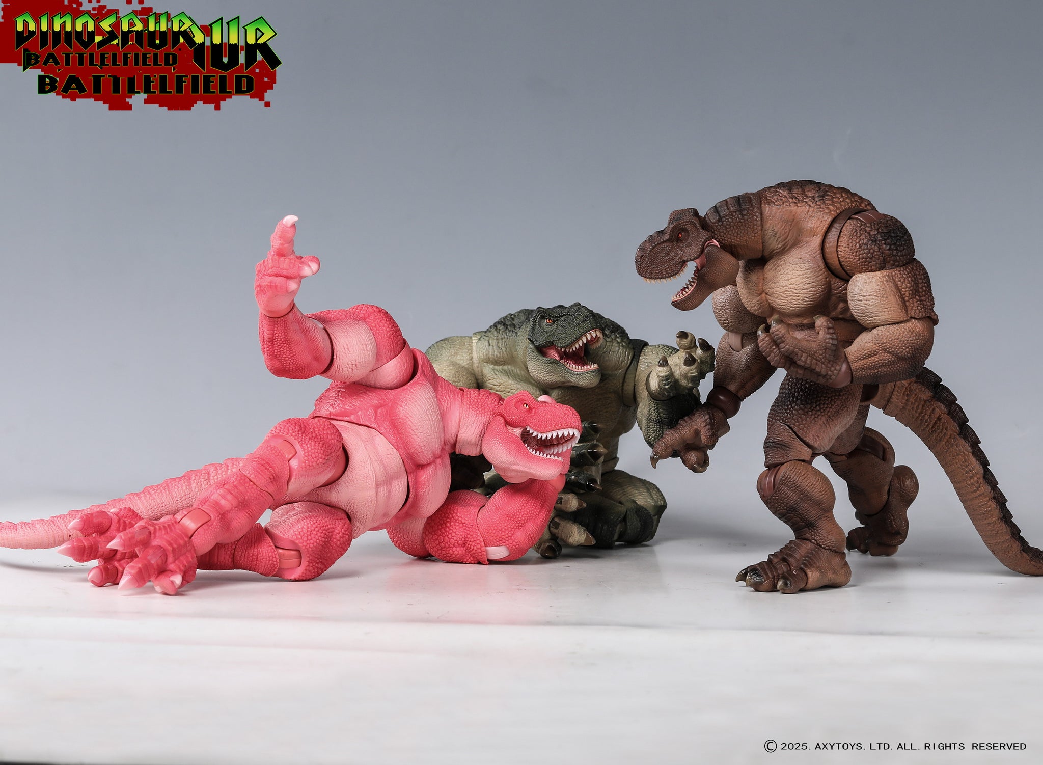 【開封】dinosaur battlelfield フィギュア Preorder) Axytoys 1/9 Dinosaur Battlefield T-rex aciotn figure