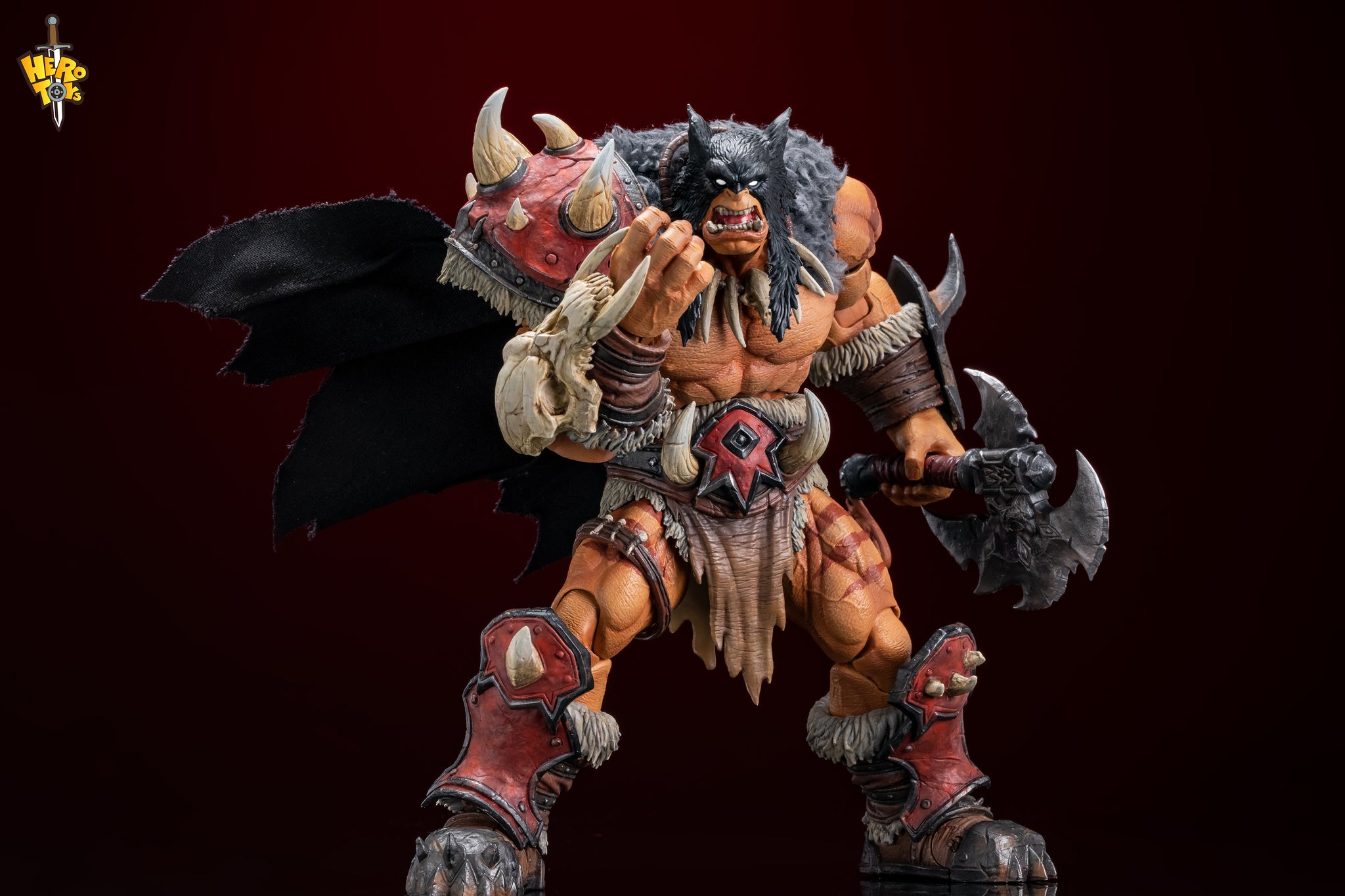 Preorder) Hero Toys 1/10 Tribal Hunter Orc tracker and war bear