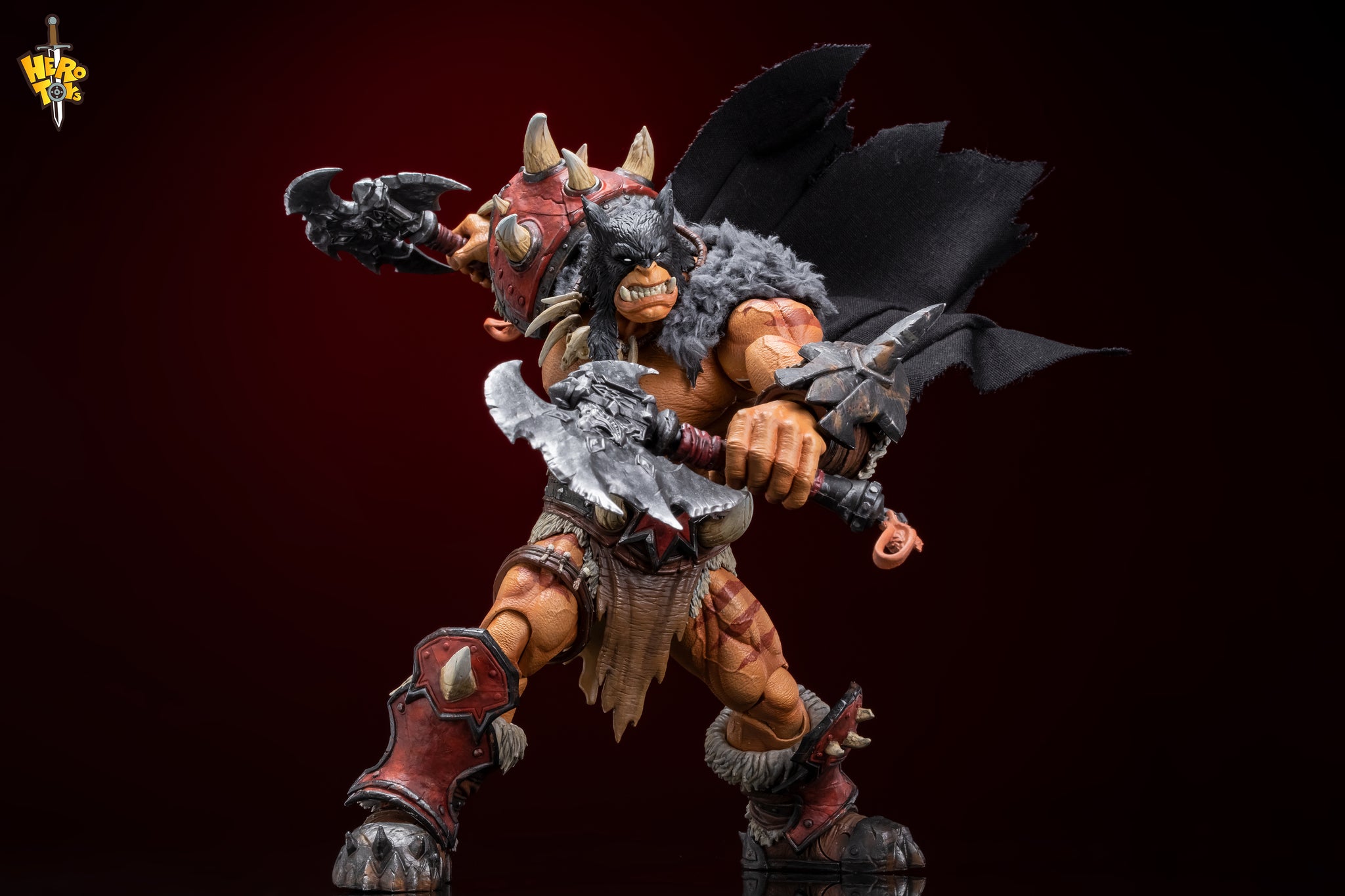 Preorder) Hero Toys 1/10 Tribal Hunter Orc tracker and war bear