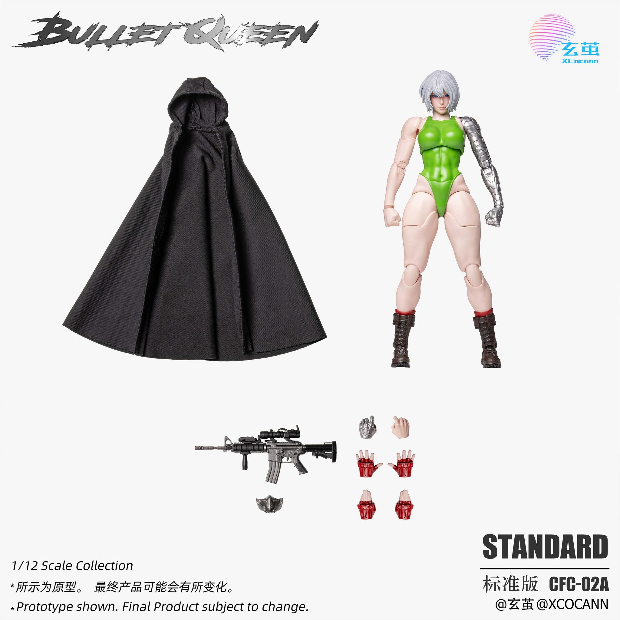 Preorder)Xcocann studio 1/12 Cyberpunk fighters Club NO.2 Bullet