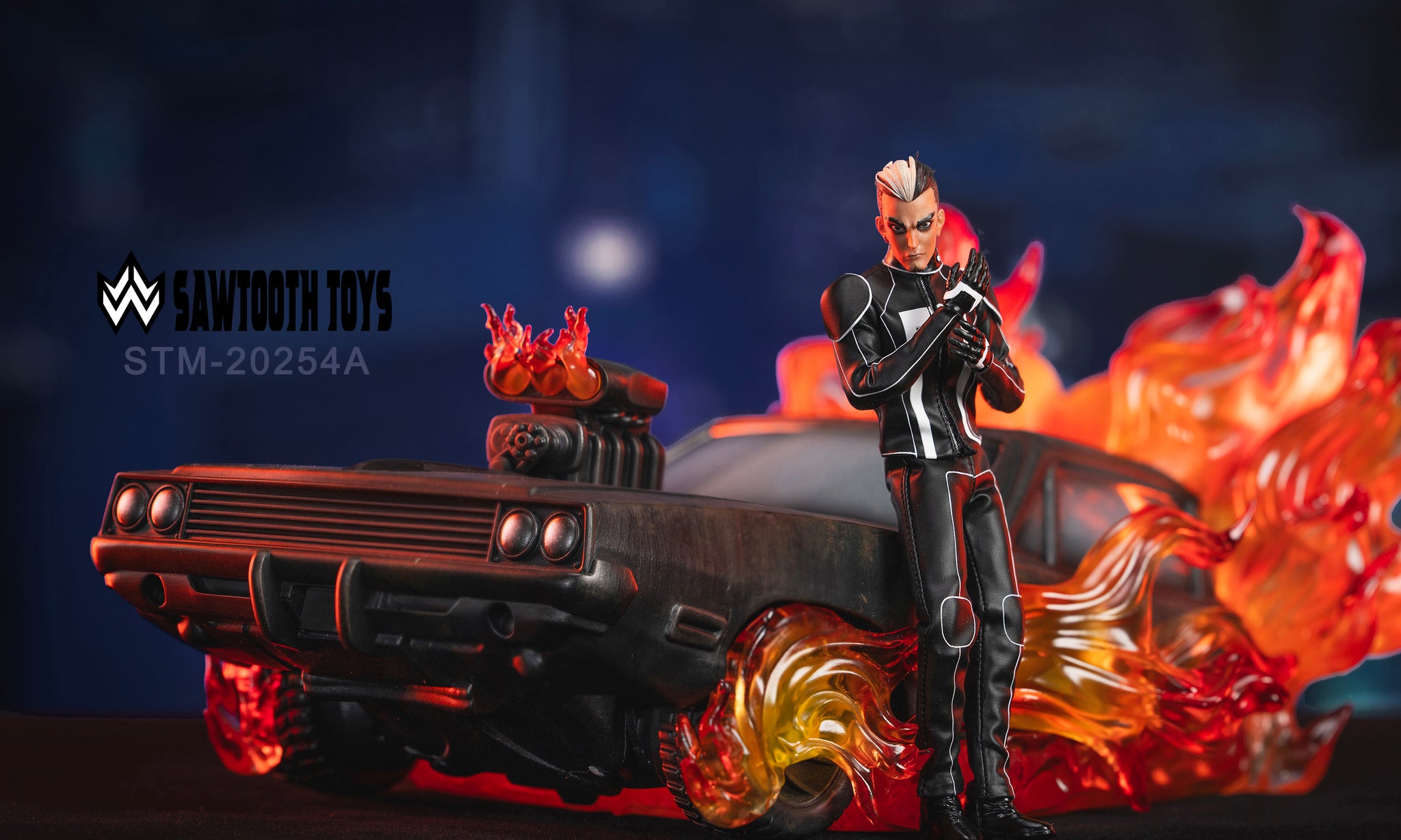 Preorder) Sawtooth Toys 1/12 Flame Knight figure and Charger