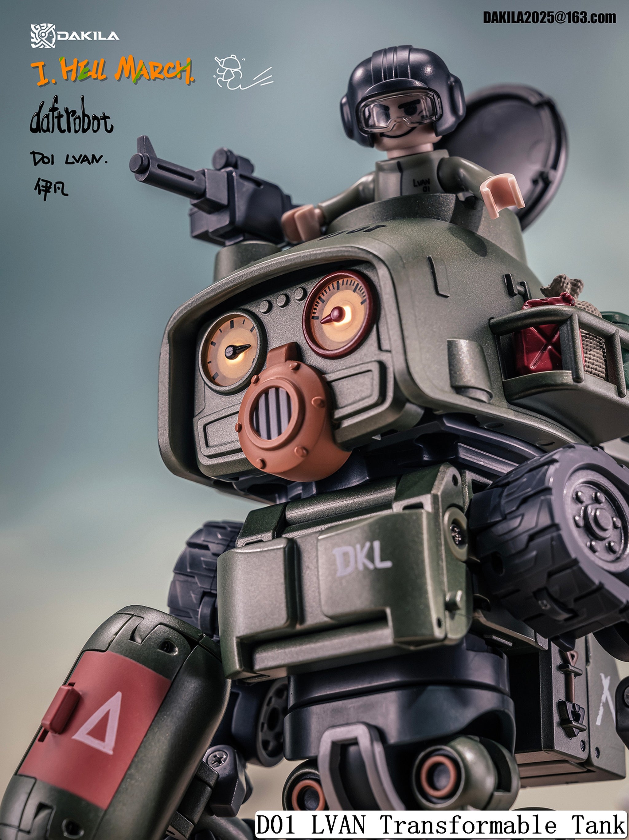Preorder) DAKILA Daftbots Hell March D01 Lvan Transformable tank