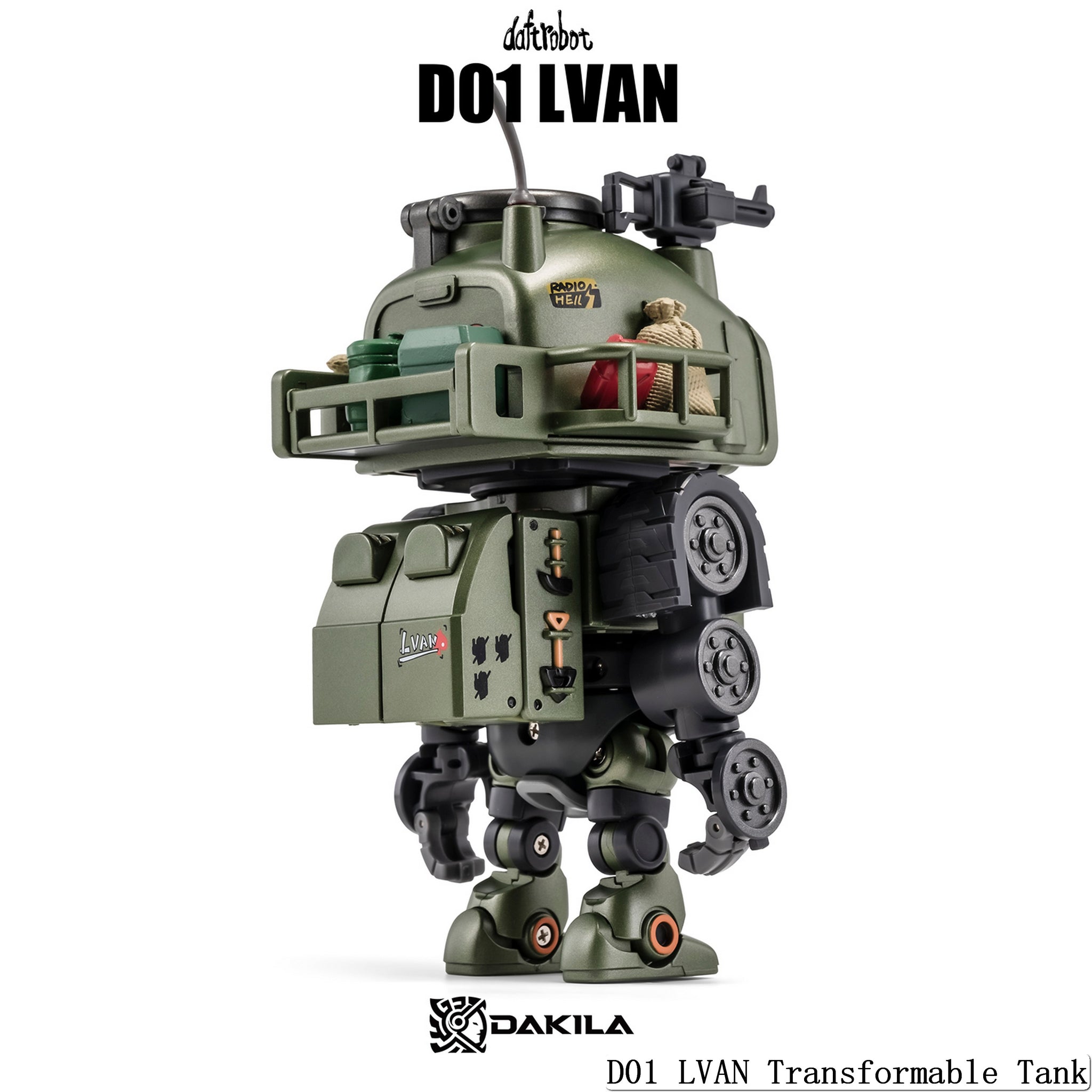 USA Stock) DAKILA Daftbots Hell March D01 Lvan Transformable tank