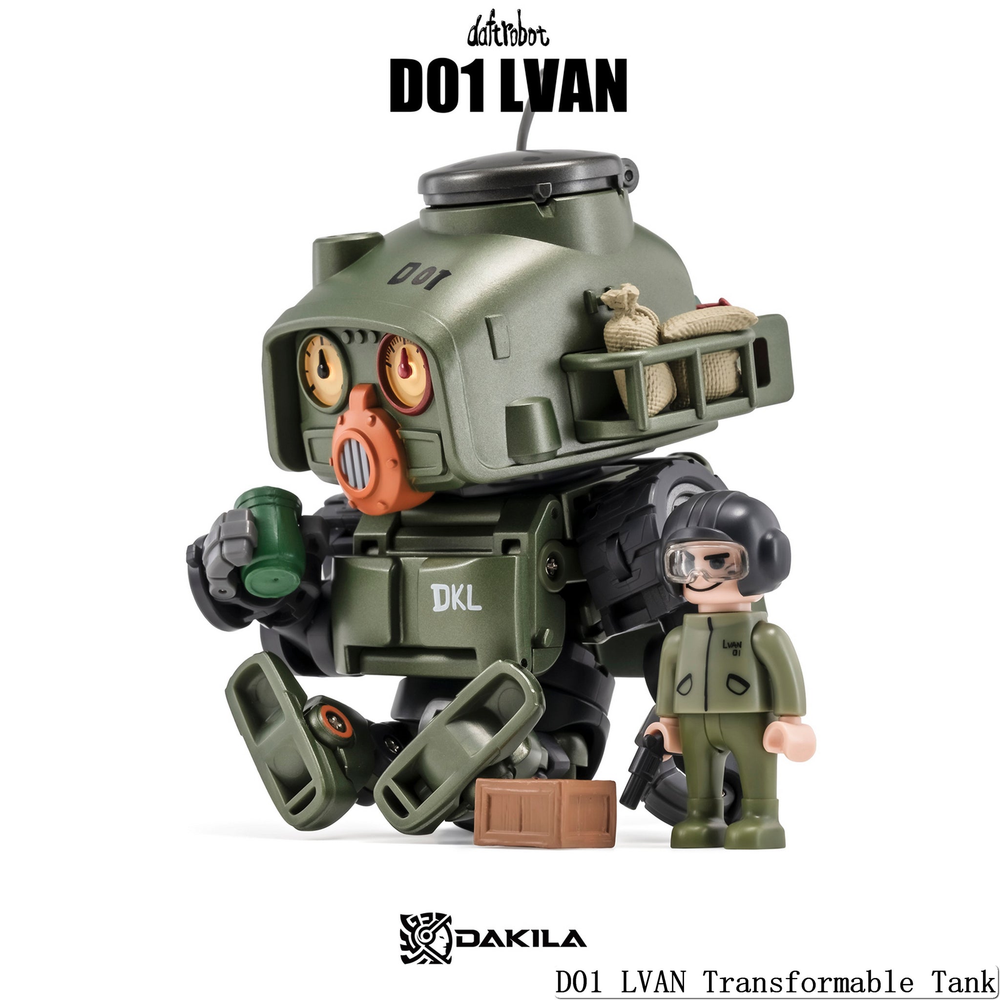 Preorder) DAKILA Daftbots Hell March D01 Lvan Transformable tank