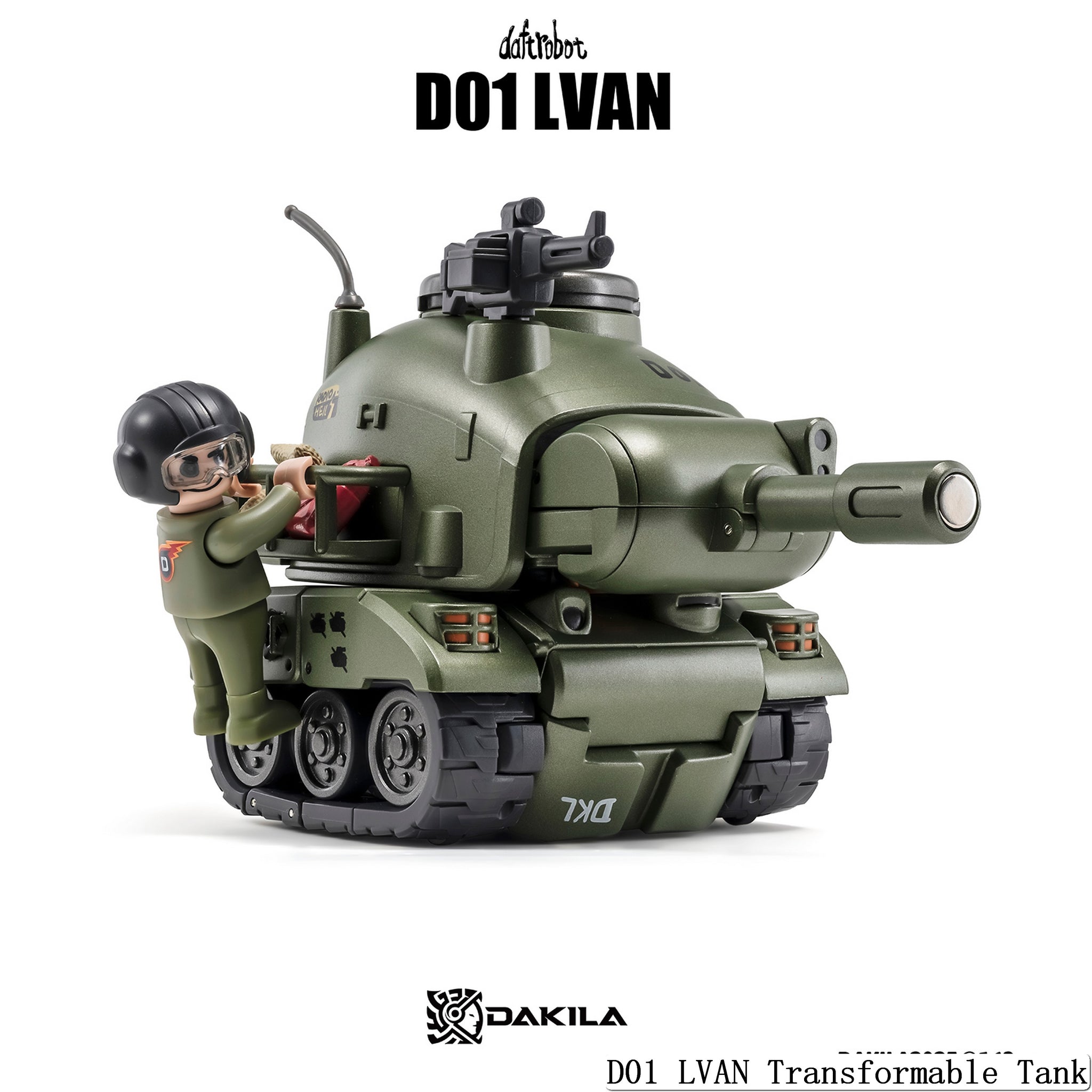 Preorder) DAKILA Daftbots Hell March D01 Lvan Transformable tank