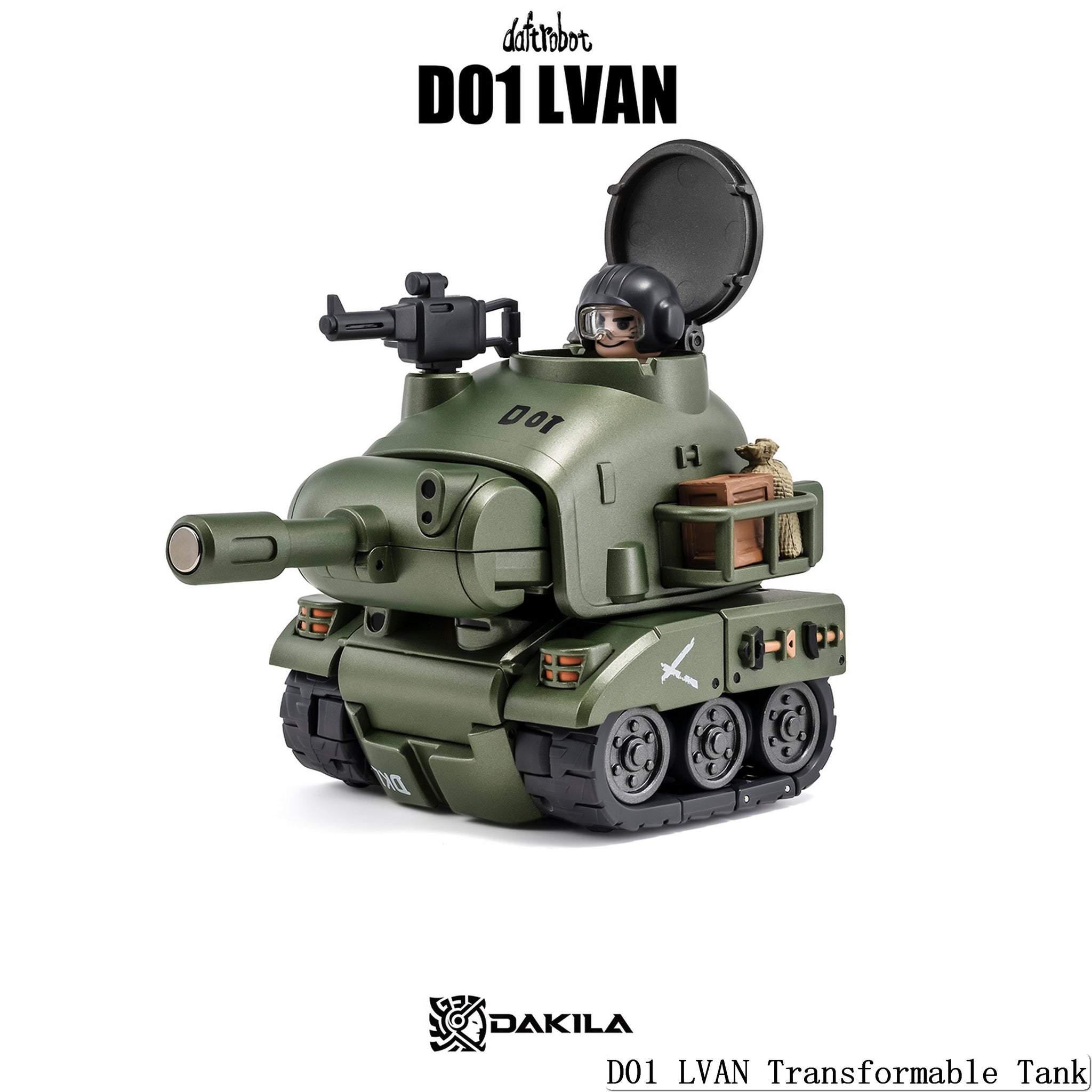 ロボット DK Preorder) DAKILA Daftbots Hell March D01 Lvan Transformable tank