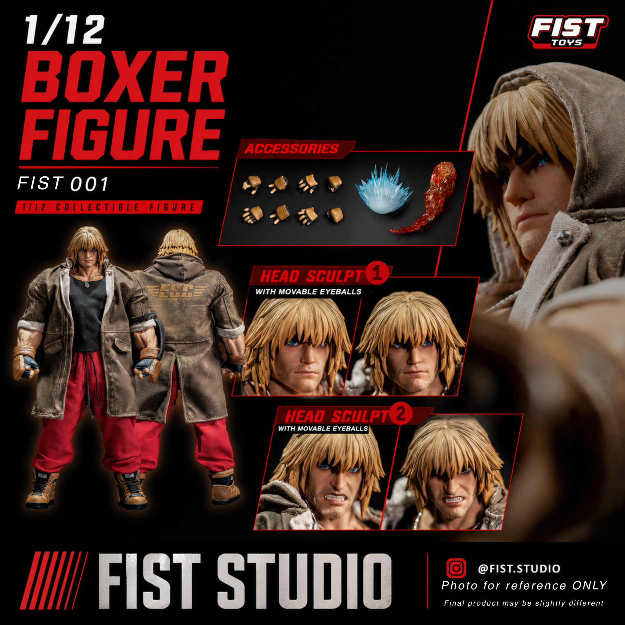 Preorder) Fist studio 1/12 Boxer action figure FIST001 – 5ktoys