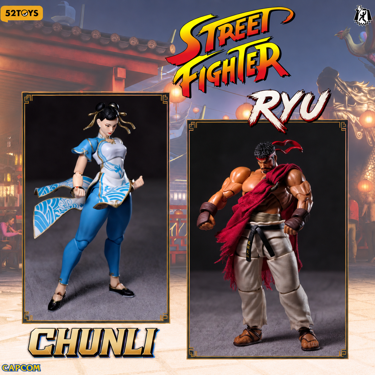 52TOYS 1/12ストリートファイター リュウ Street Fighter USA Stock) 52toys 1/12 official Street fighter Ryu Chunli action