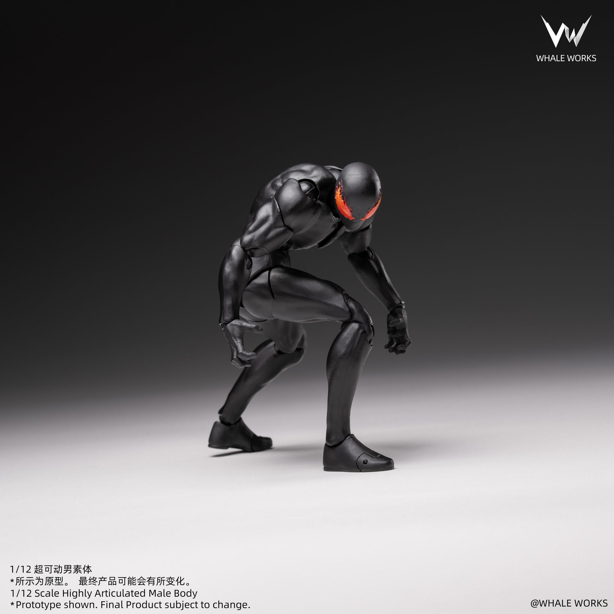 Preorder) Whale Works 1/12 Super Articulated Male Body ASH action