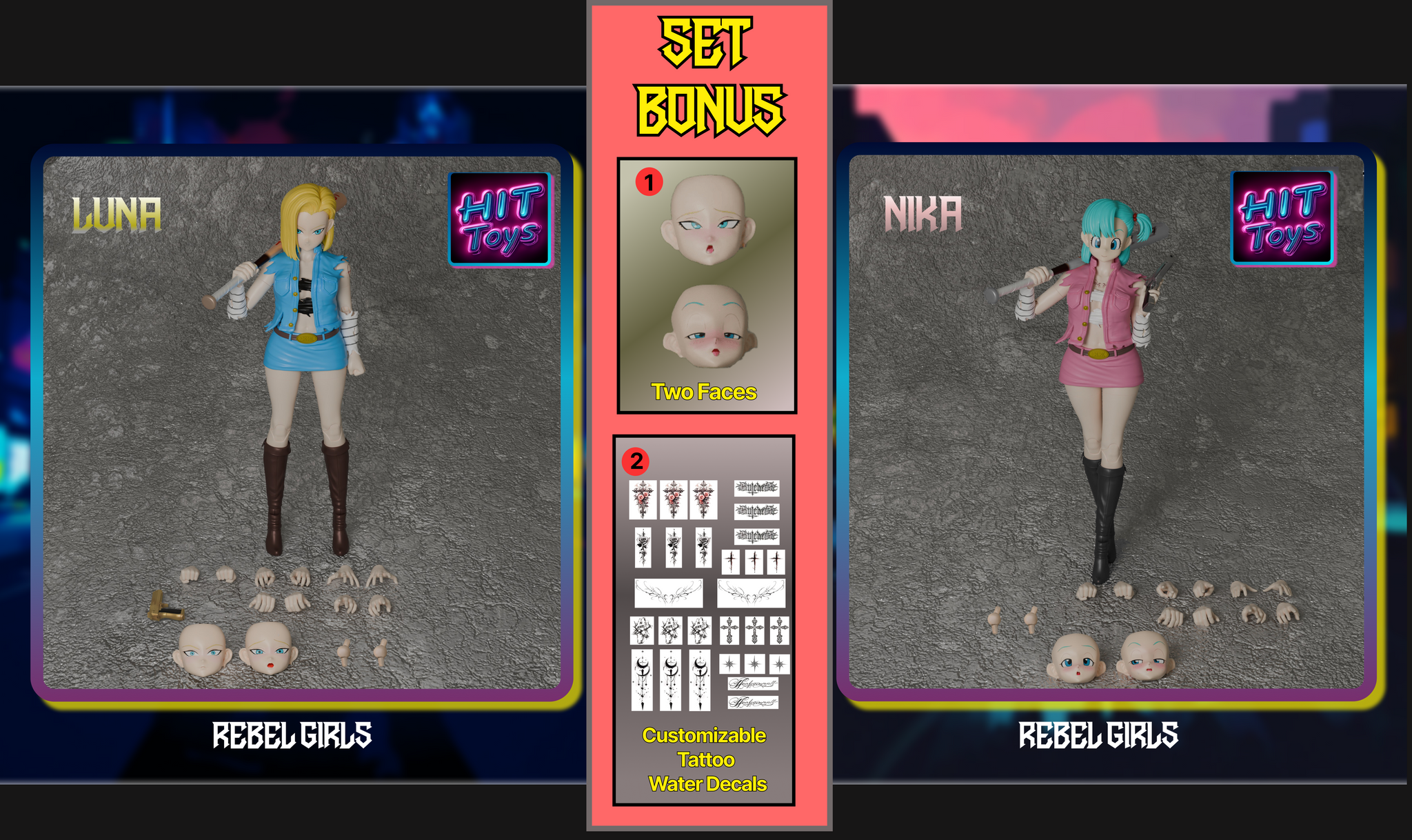 Preorder) HITToys 1/12 Rebel Girls Series Wave One