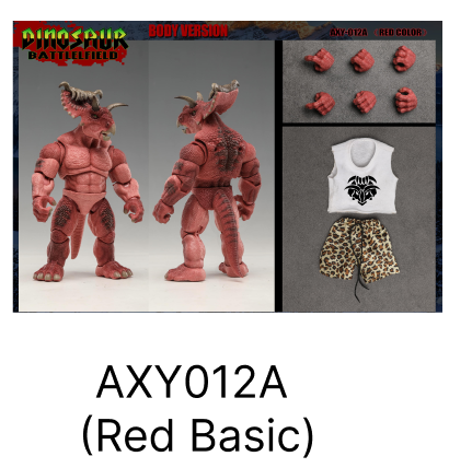 USA Stock) Axytoys 1/12 Dinosaur Battlefield Ceratopsidae Dinosaur
