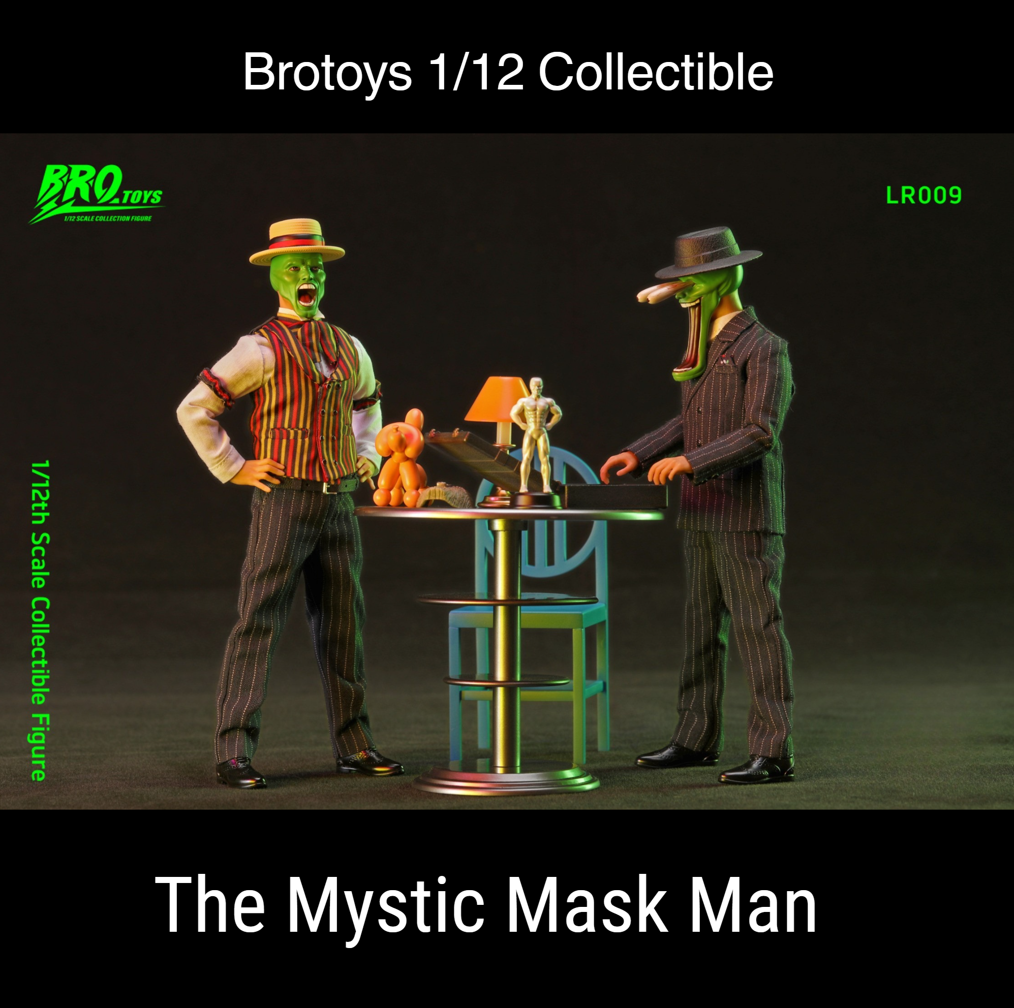 USA Stock) Brotoys 1/12 The Mystic Mask Man LR009A and LR009B Set