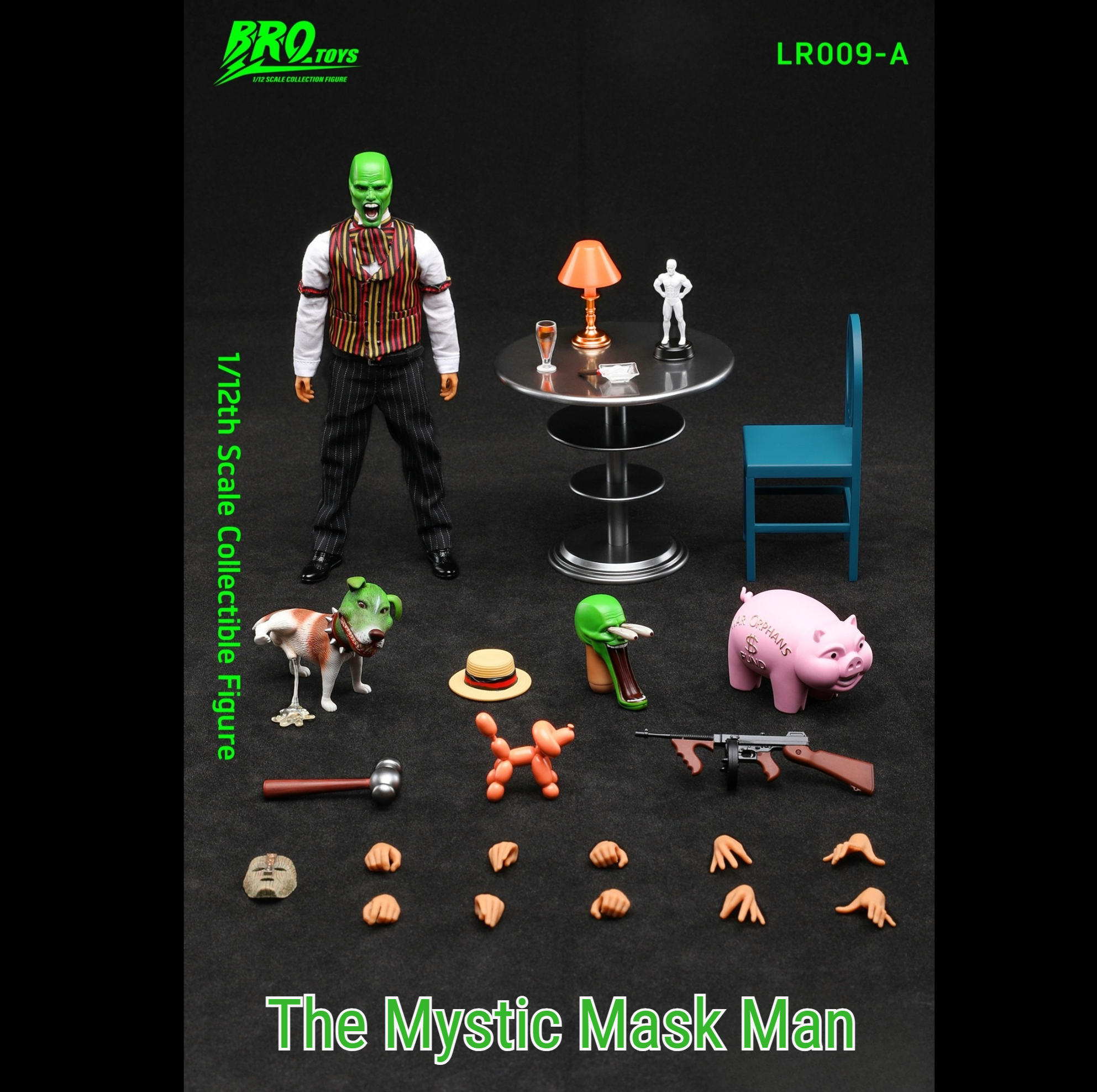 USA Stock) Brotoys 1/12 The Mystic Mask Man LR009A and LR009B Set