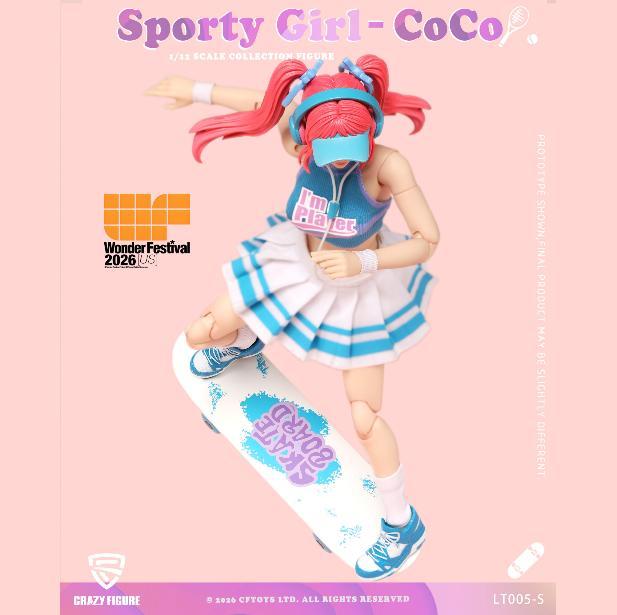 Preorder) Crazyfigure 1/12 Sporty Girl CoCo WF US Exclusive action