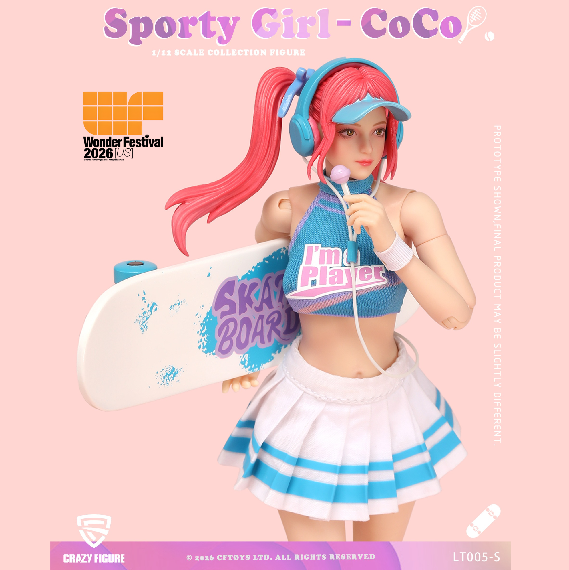 Preorder) Crazyfigure 1/12 Sporty Girl CoCo WF US Exclusive action