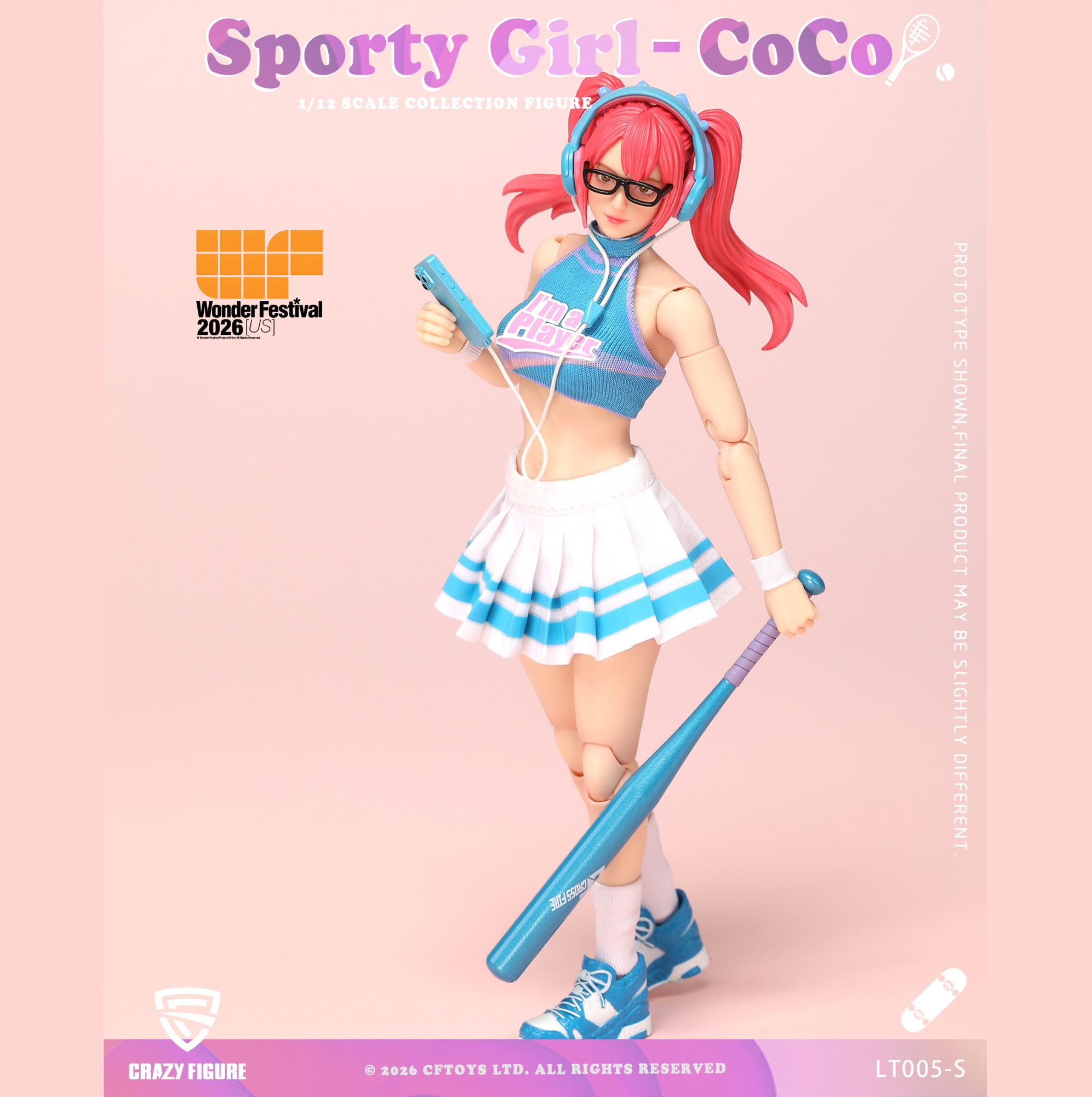 Preorder) Crazyfigure 1/12 Sporty Girl CoCo WF US Exclusive action