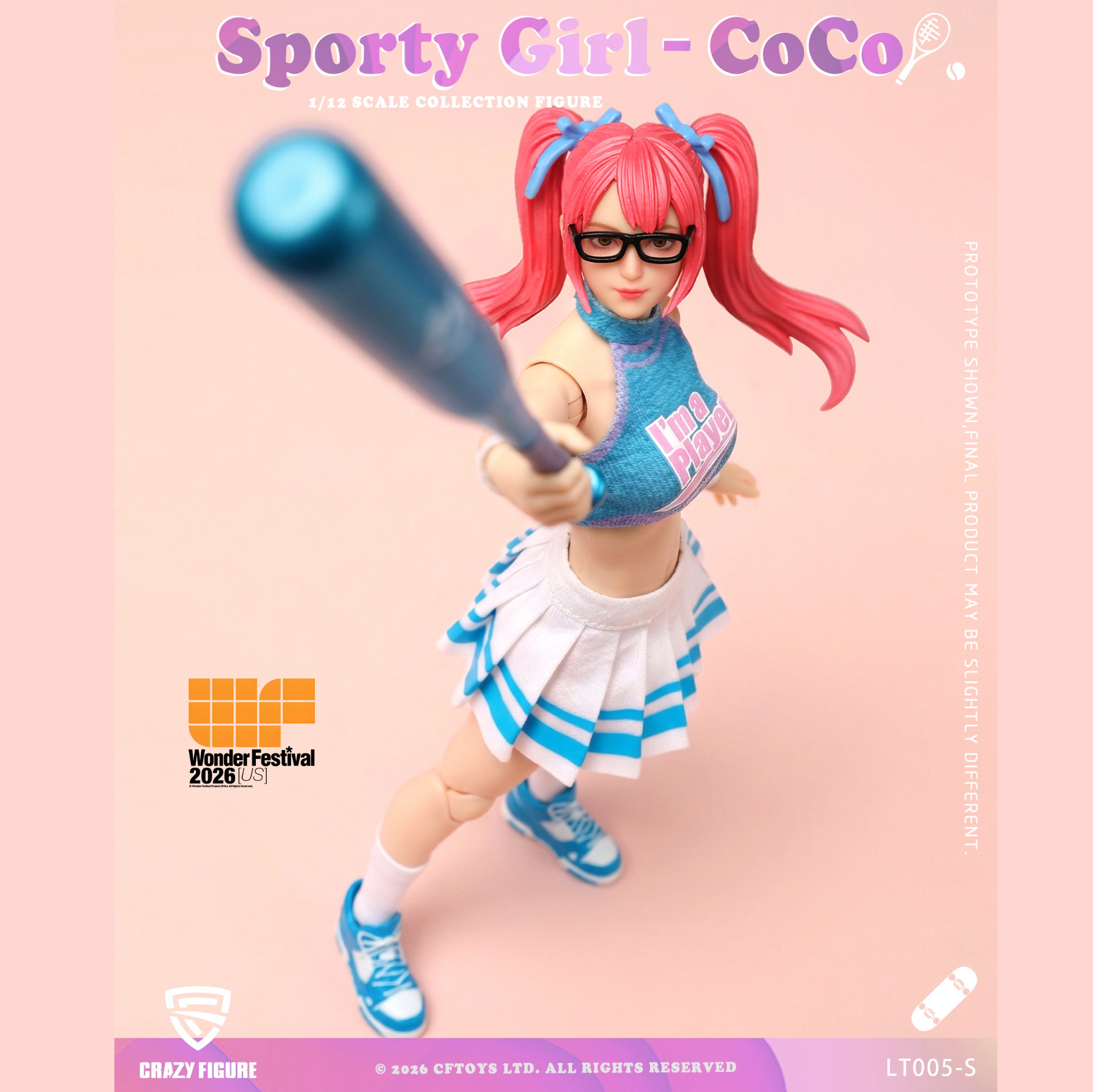 Preorder) Crazyfigure 1/12 Sporty Girl CoCo WF US Exclusive action