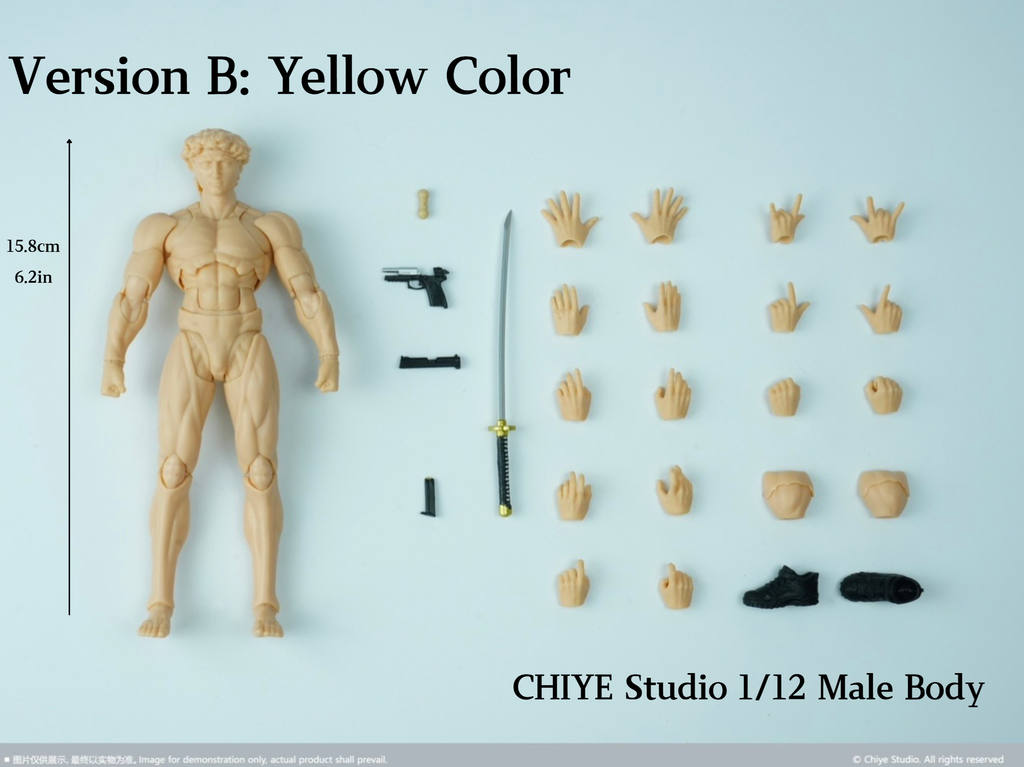 (Preorder) CHIYE Studio 1/12 Male body action figure – 5ktoys