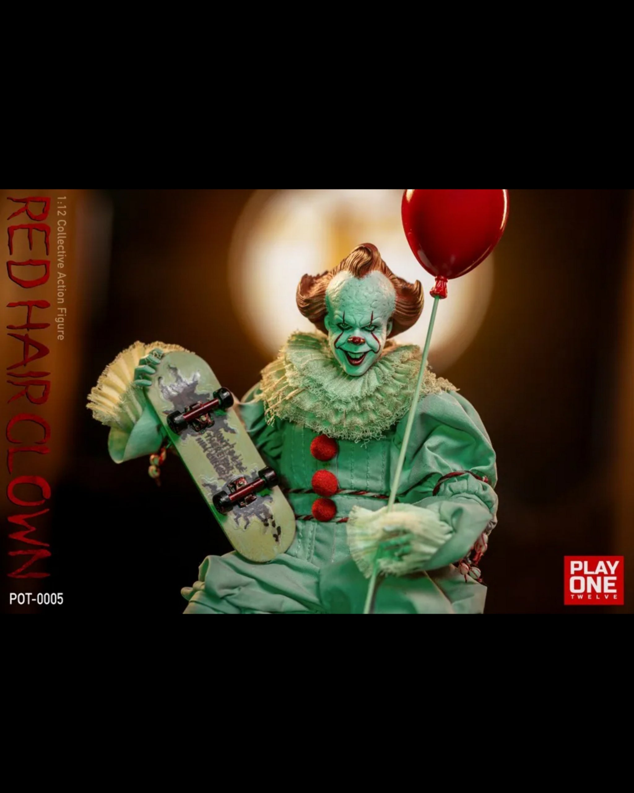 USA Stock) Play One Twelve Studio 1/12 Red Hair Clown action