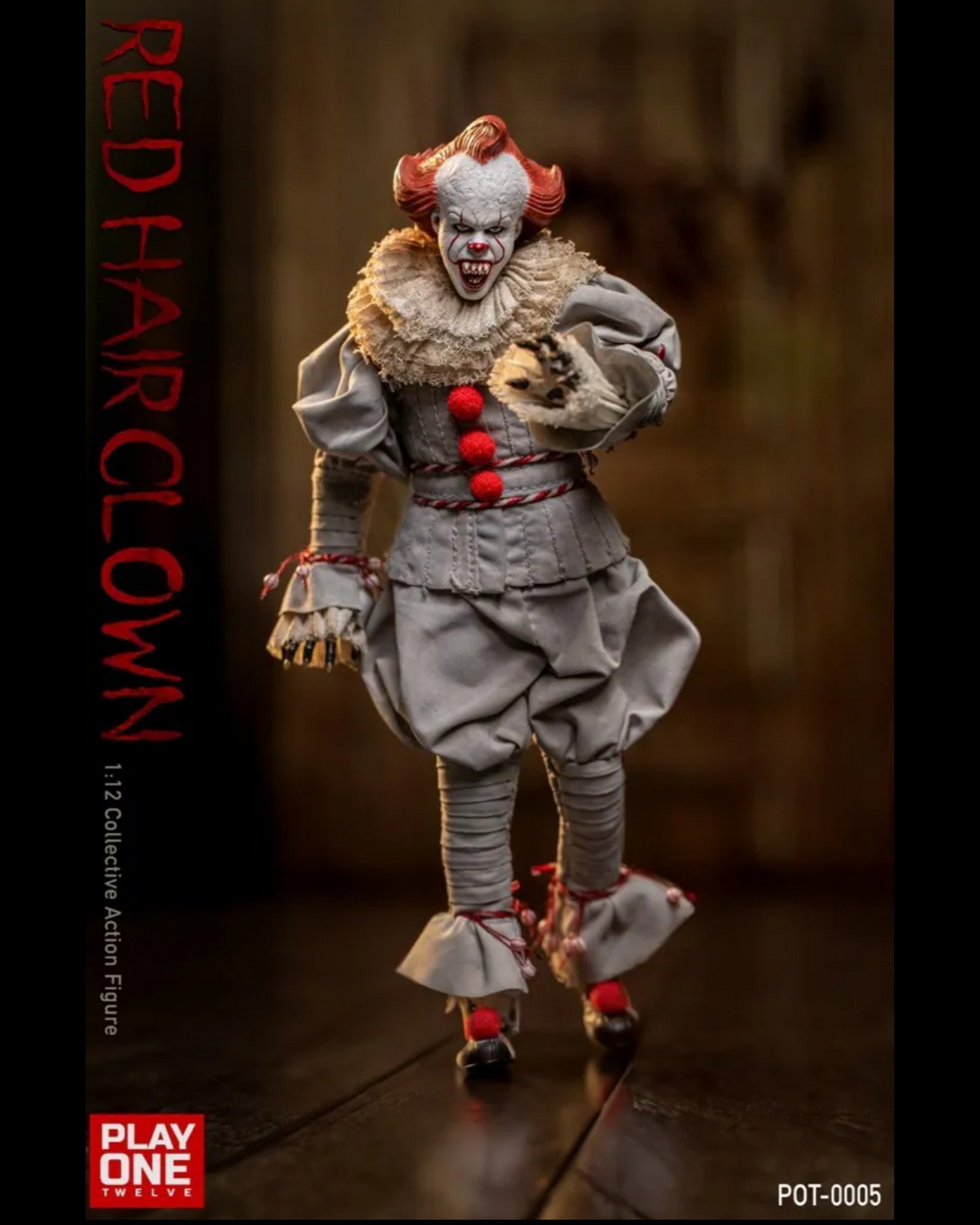USA Stock) Play One Twelve Studio 1/12 Red Hair Clown action