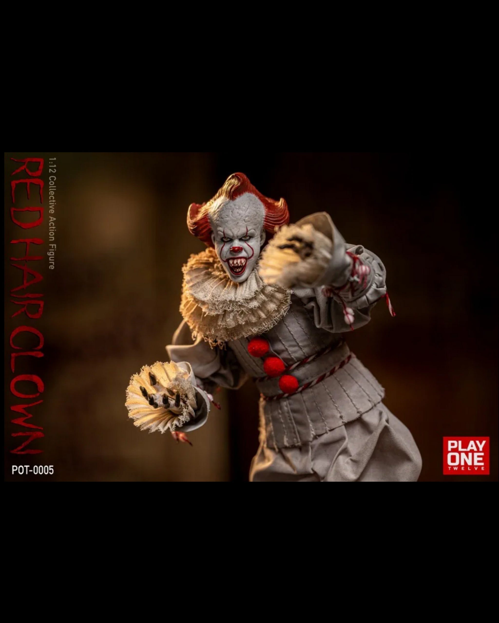 USA Stock) Play One Twelve Studio 1/12 Red Hair Clown action