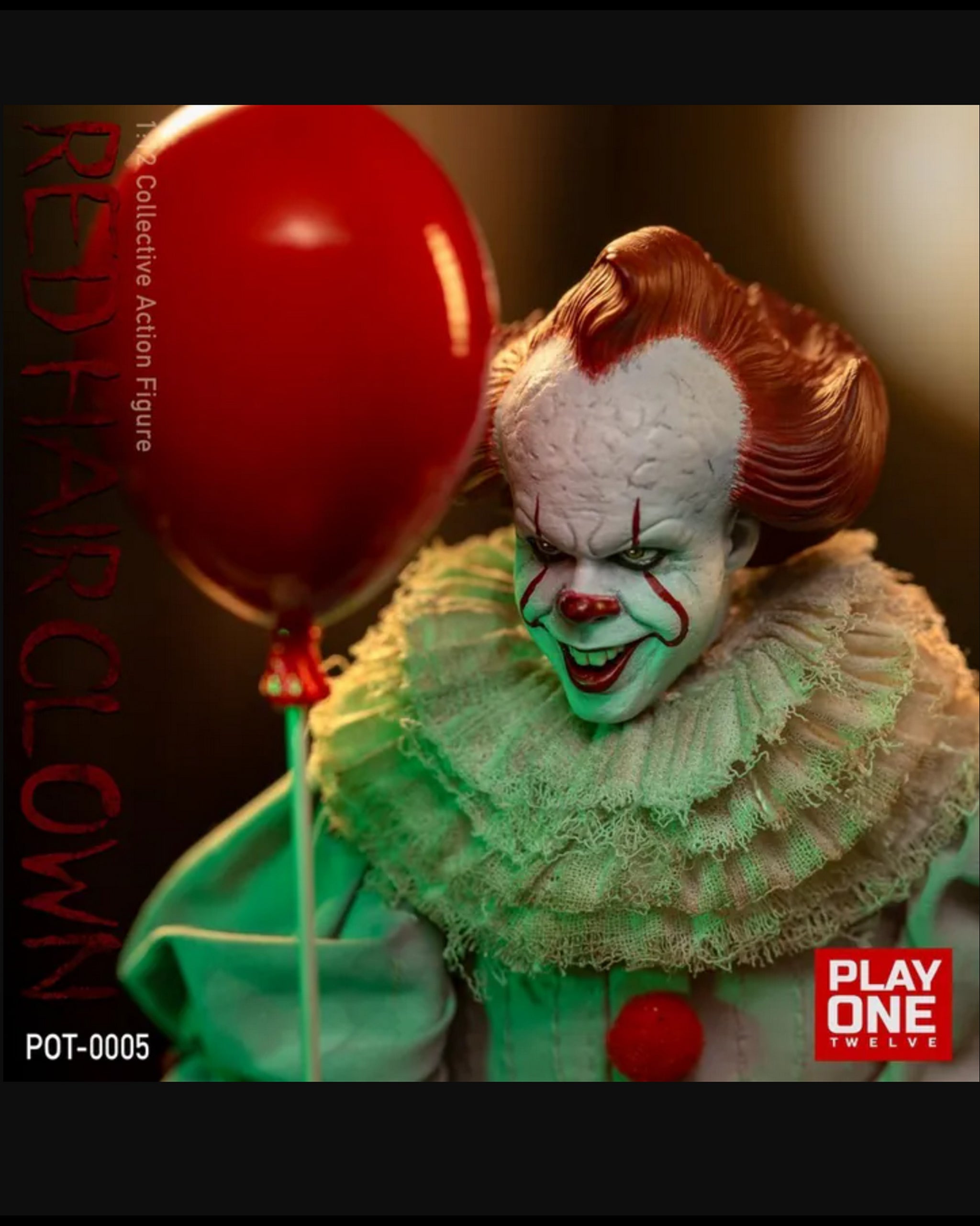 USA Stock) Play One Twelve Studio 1/12 Red Hair Clown action