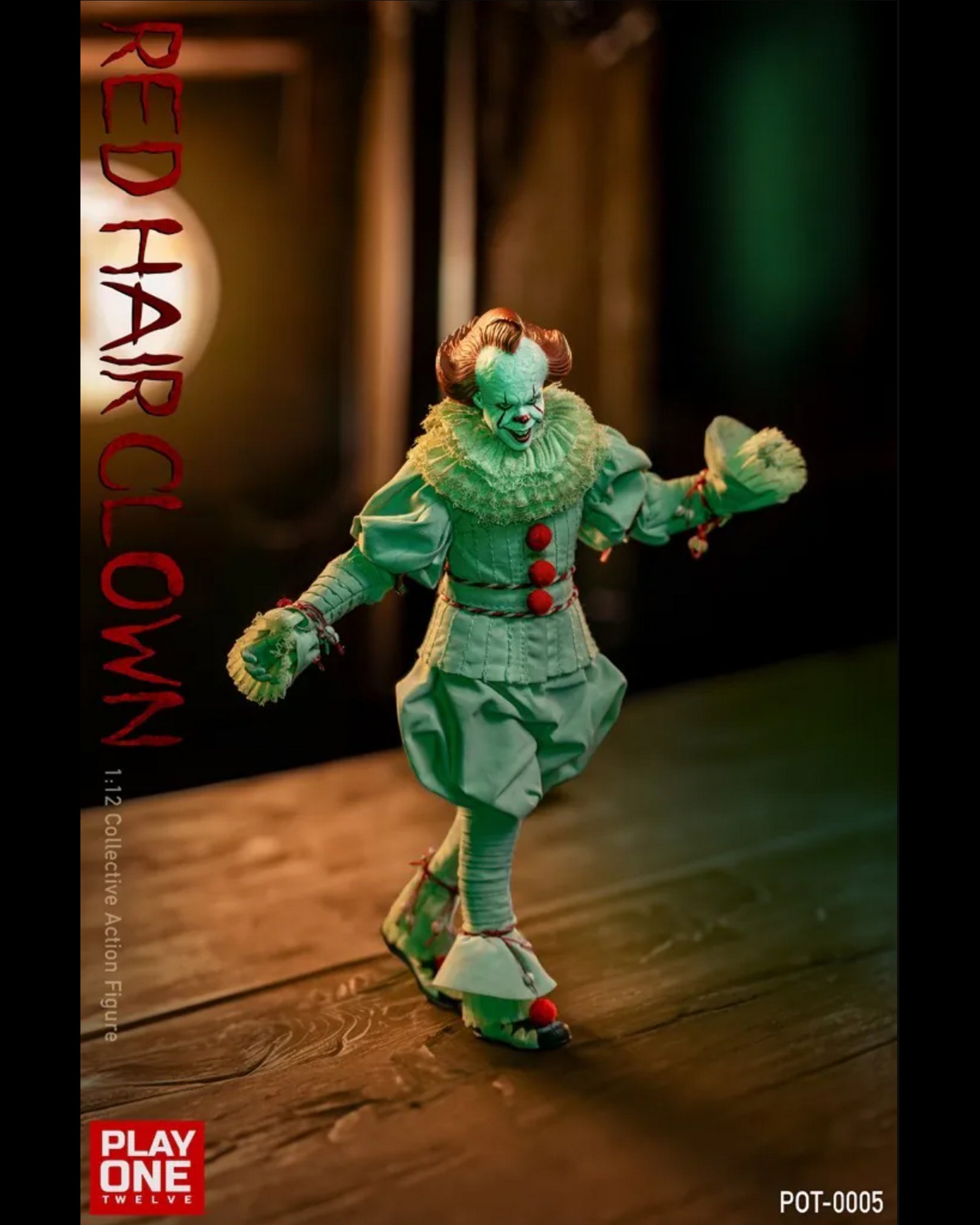 USA Stock) Play One Twelve Studio 1/12 Red Hair Clown action