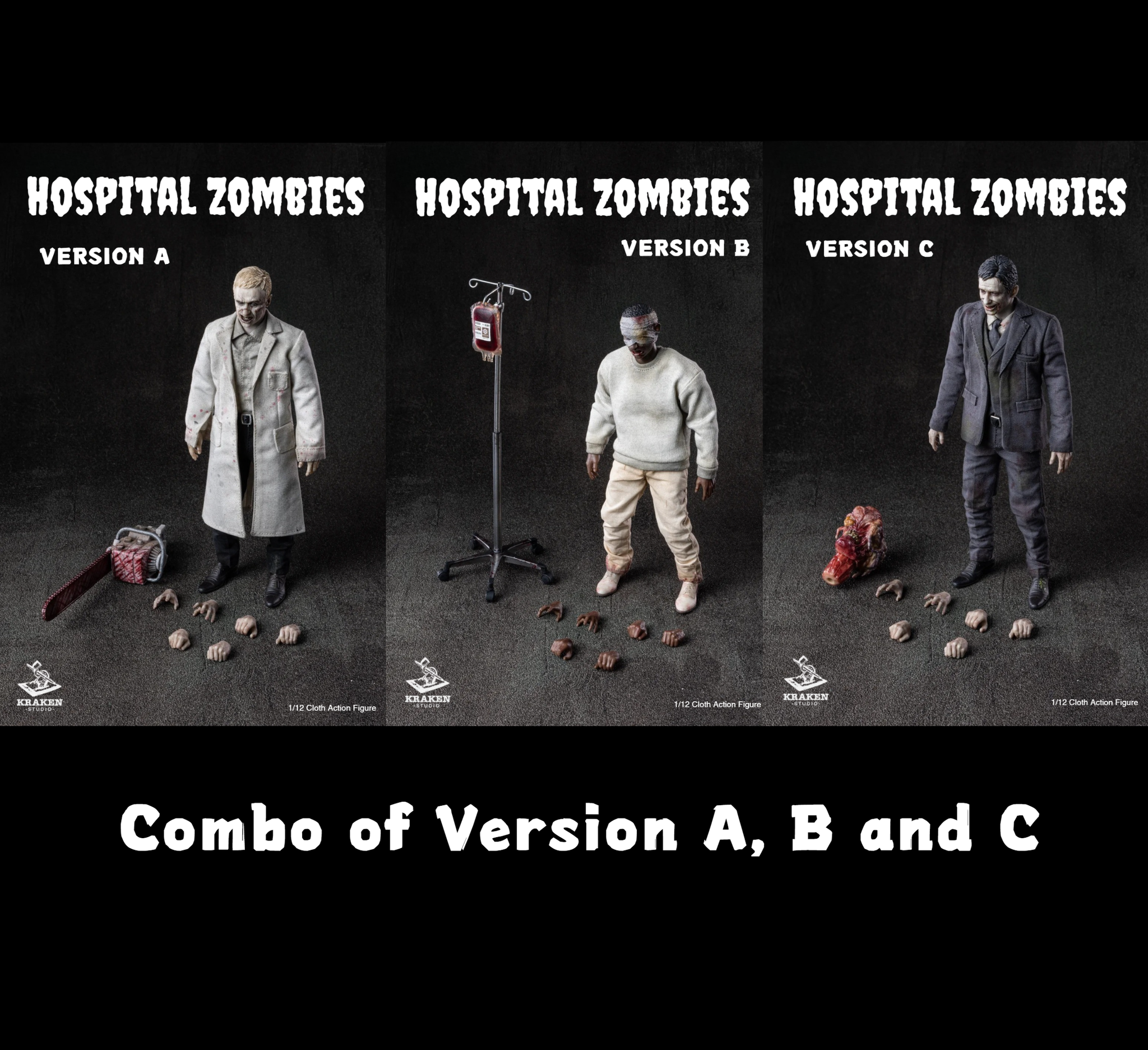 Preorder) Kraken studio 1/12 Hospital Zombies action figure – 5ktoys