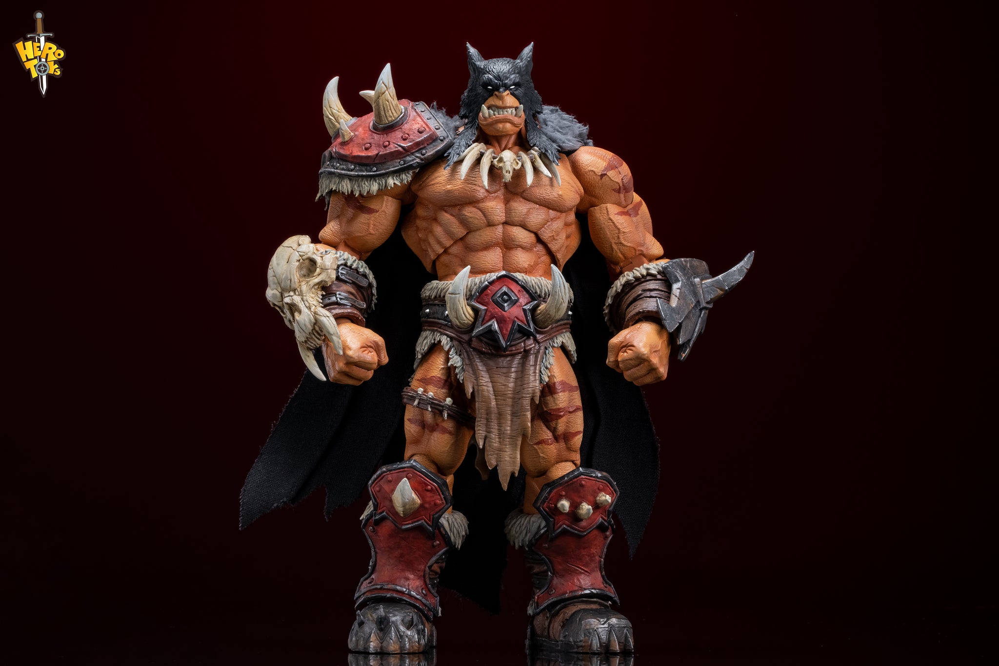 Preorder) Hero Toys 1/10 Tribal Hunter Orc tracker and war bear
