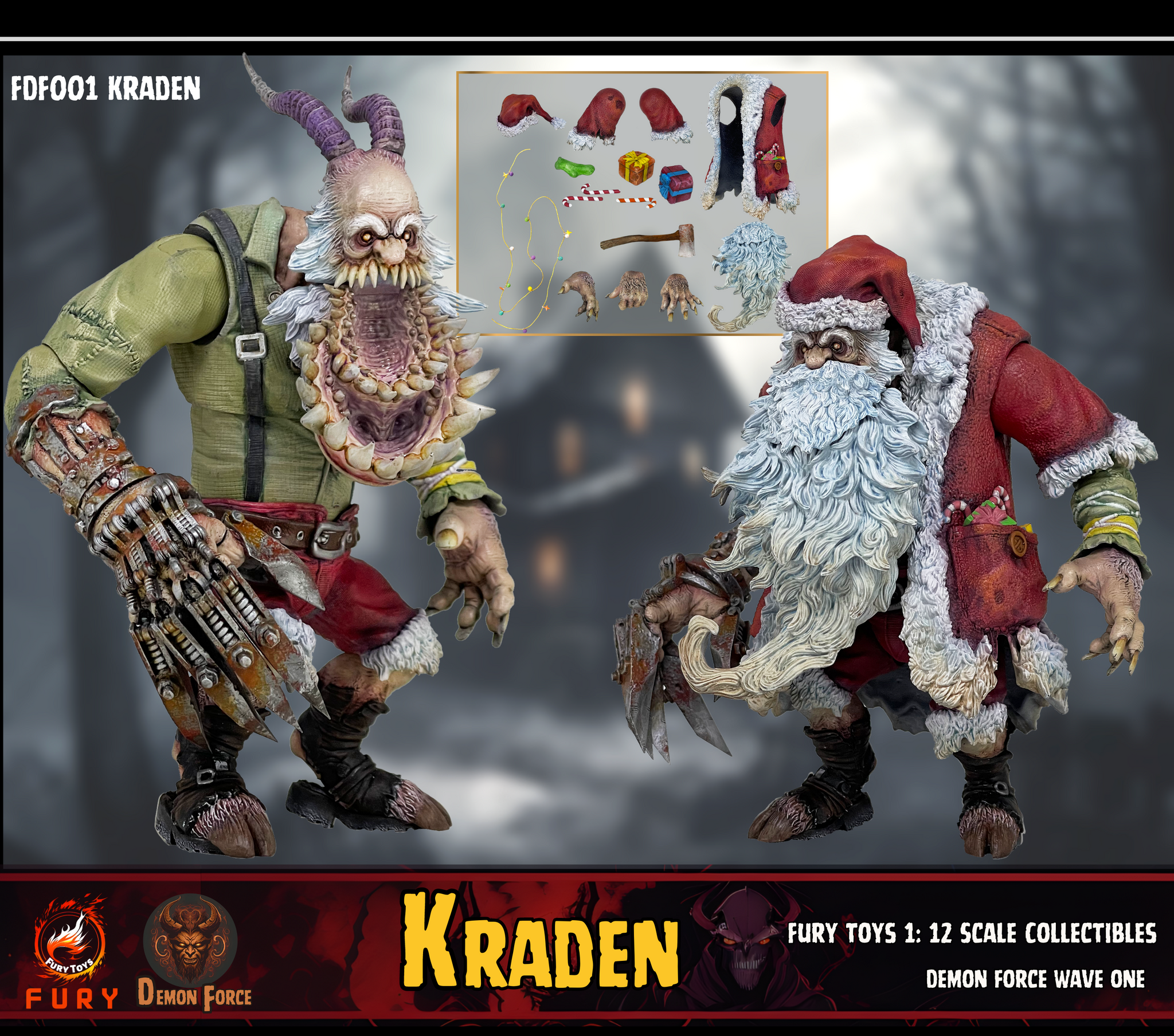 USA Stock) Fury toys Demon Force wave 1 1/12 The brother Kraden