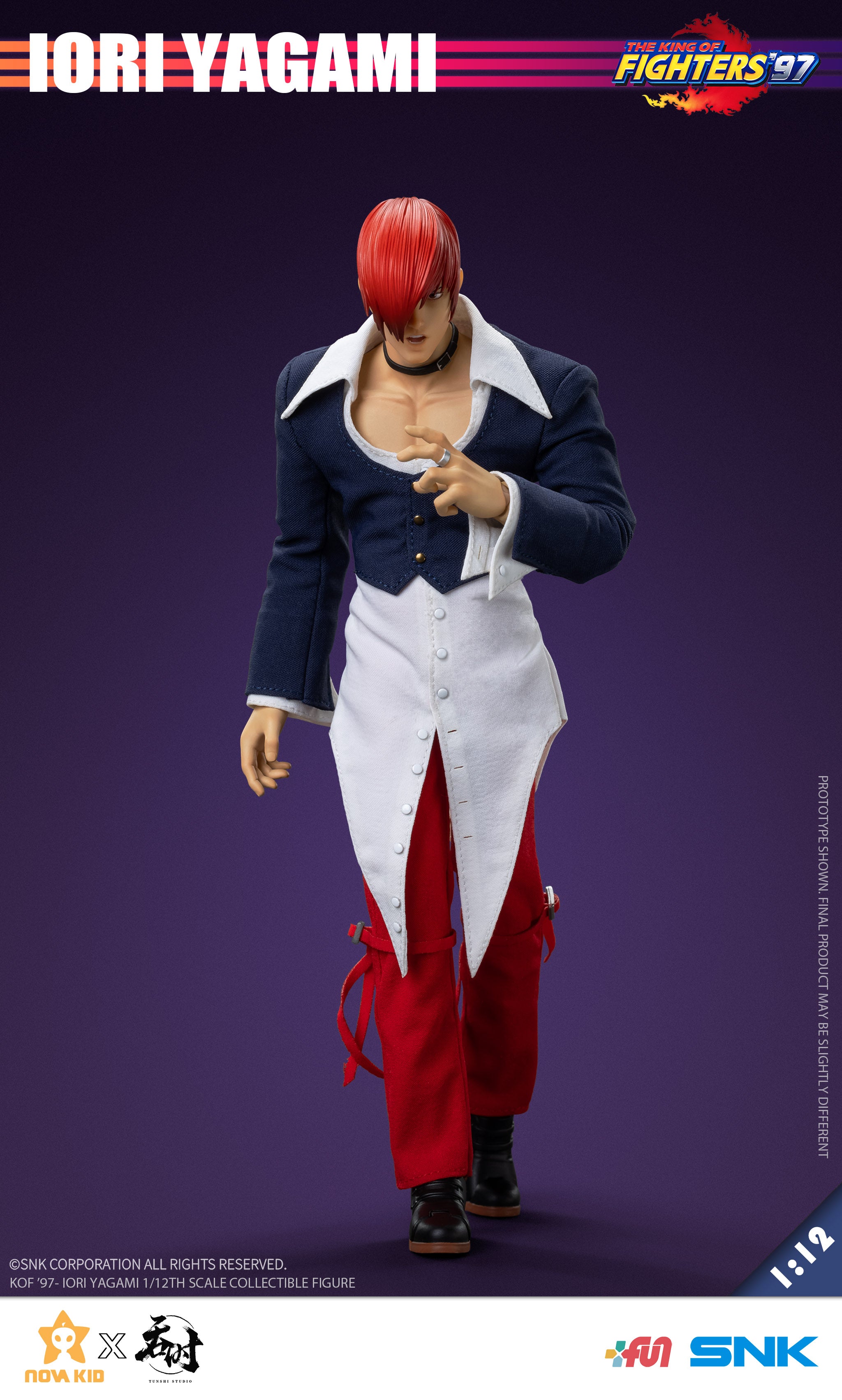 USA Stock) Tunshi Studio Official SNK Licensed KOF97 IORI YAGAMI